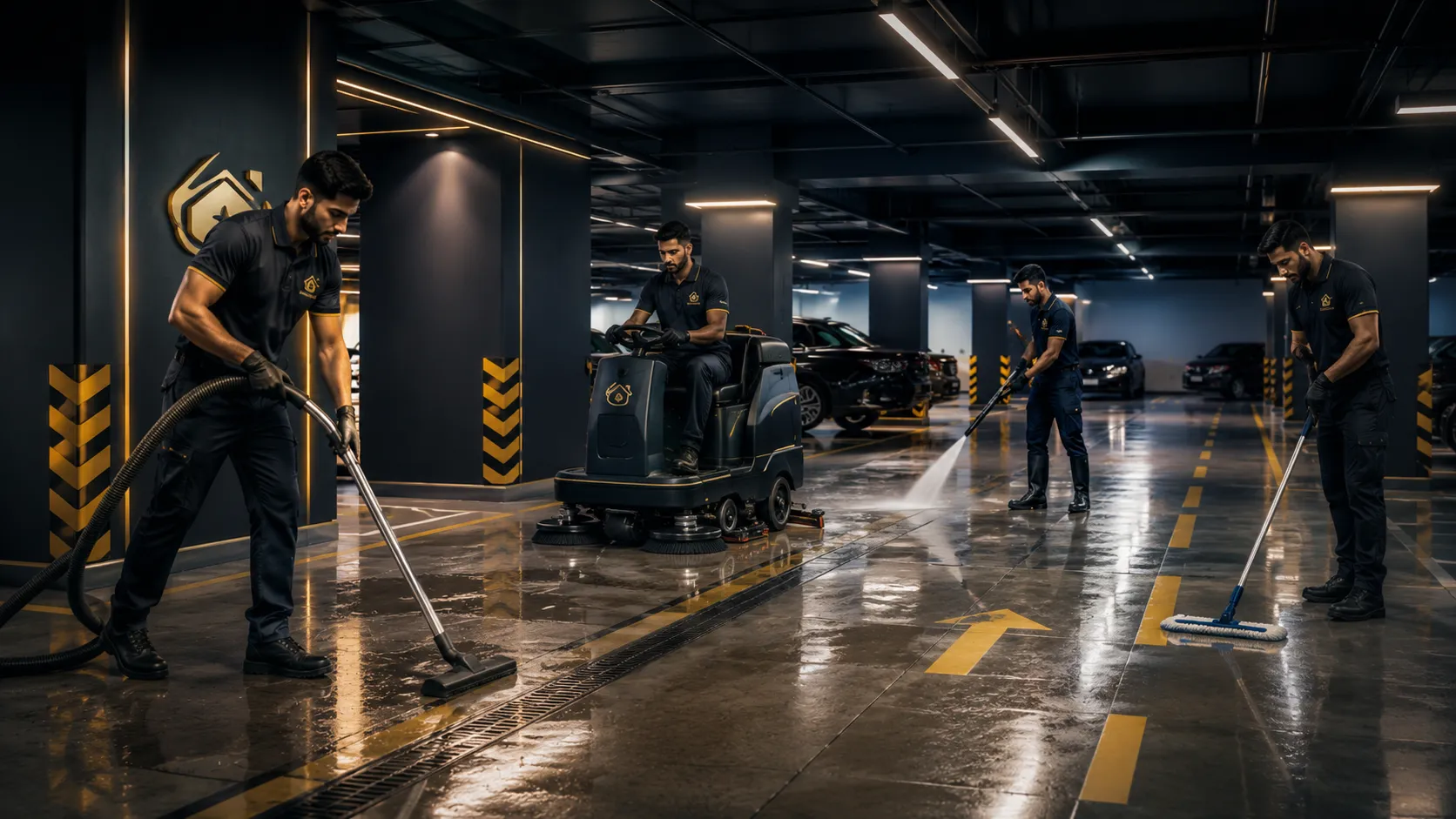 Professional parking cleaning in Dubai by Home Xa Services