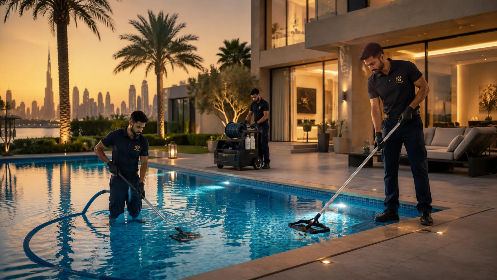 تنظيف مسابح في دبي بواسطة Home Xa Services