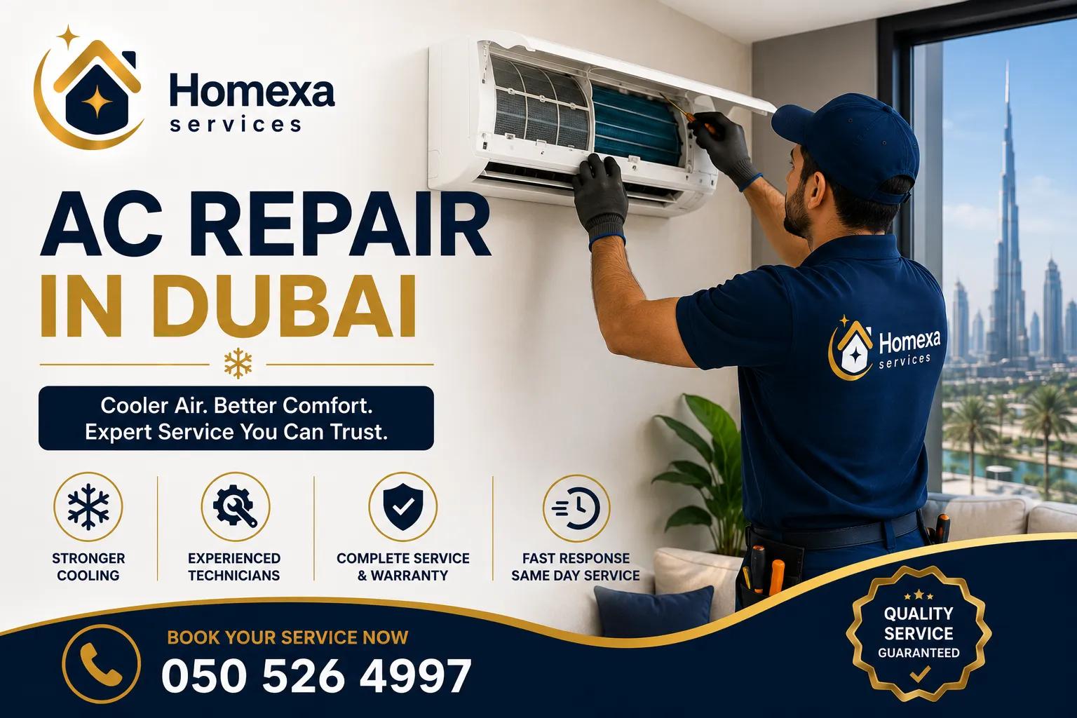 AC maintenance and air conditioner repair in Dubai