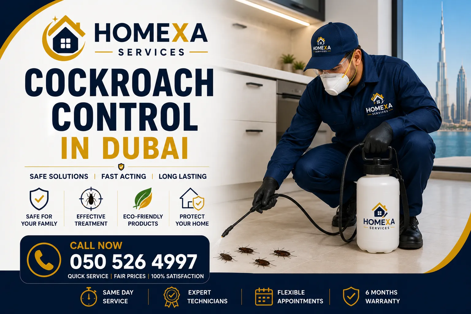 Cockroach Control in Dubai