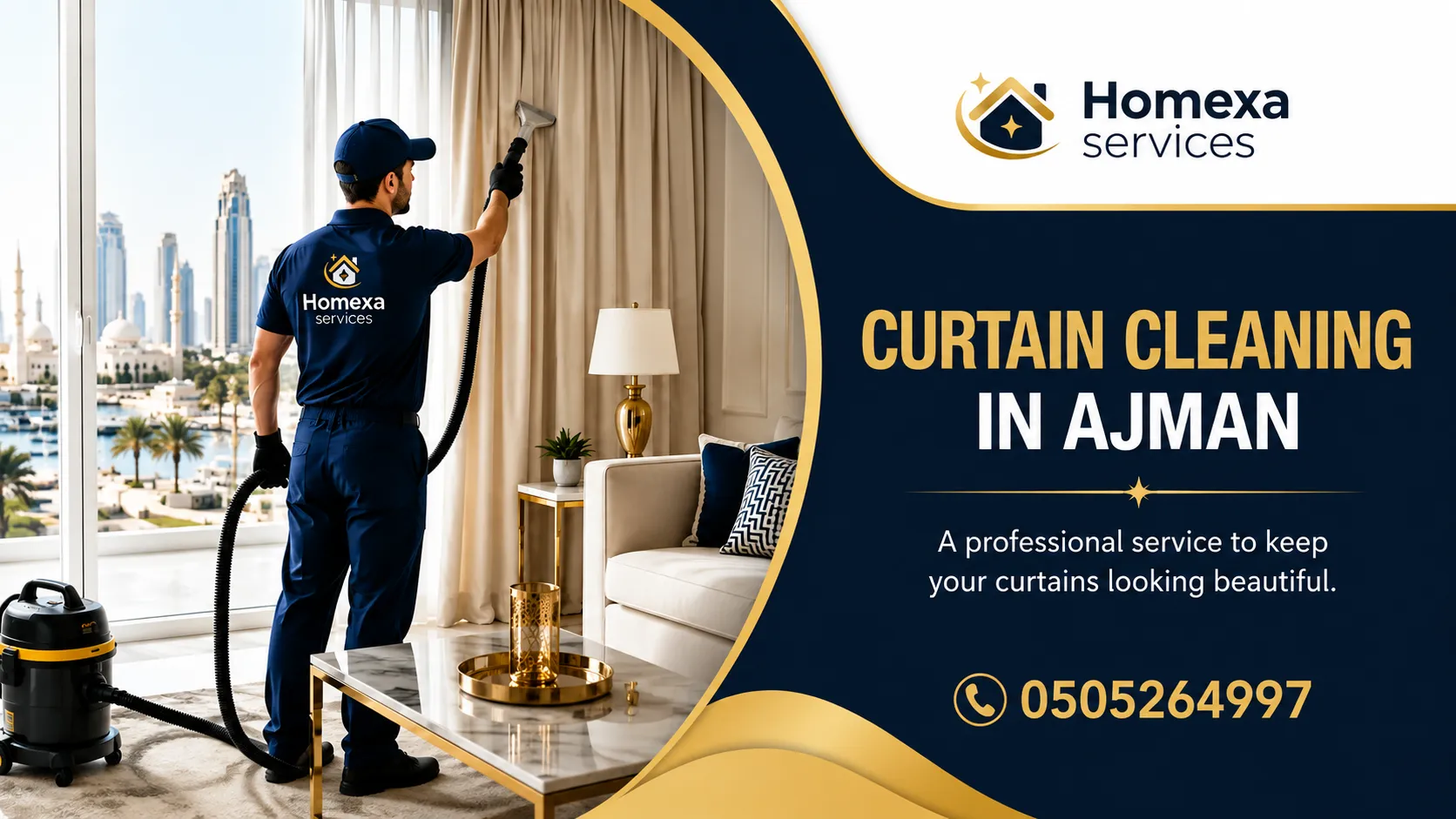 Curtain cleaning in Ajman for dust stain and fabric cleaning