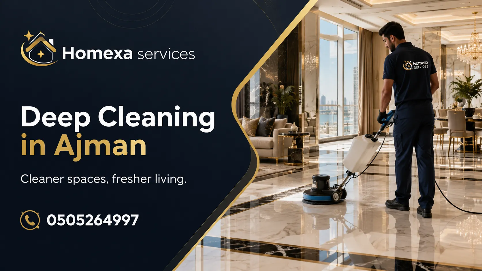 Deep cleaning company in Ajman for furnished and empty apartments houses and villas