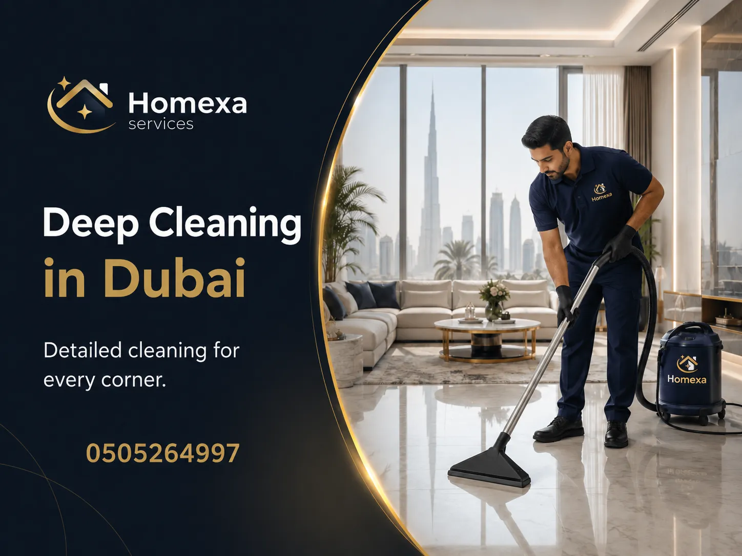 Deep cleaning in Dubai by Home Xa Services
