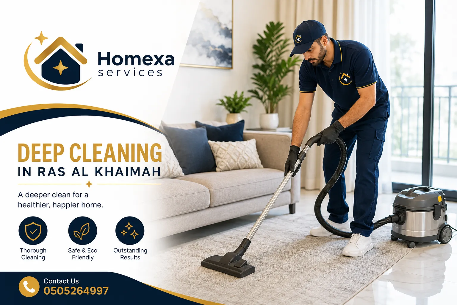 Professional deep cleaning in Ras Al Khaimah