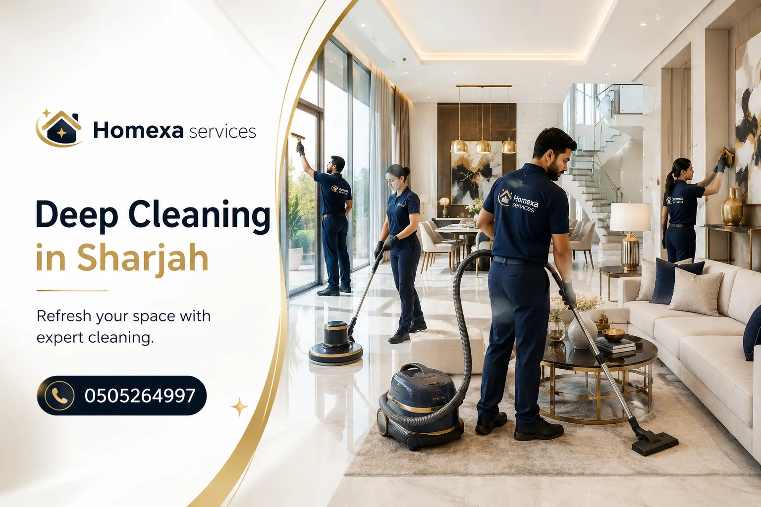 Deep Cleaning Company in Sharjah for apartments homes villas and complete residential properties