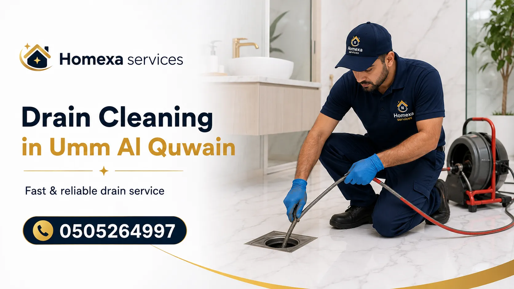 Drain Cleaning in Umm Al Quwain for slow drains blocked drains and wastewater flow problems