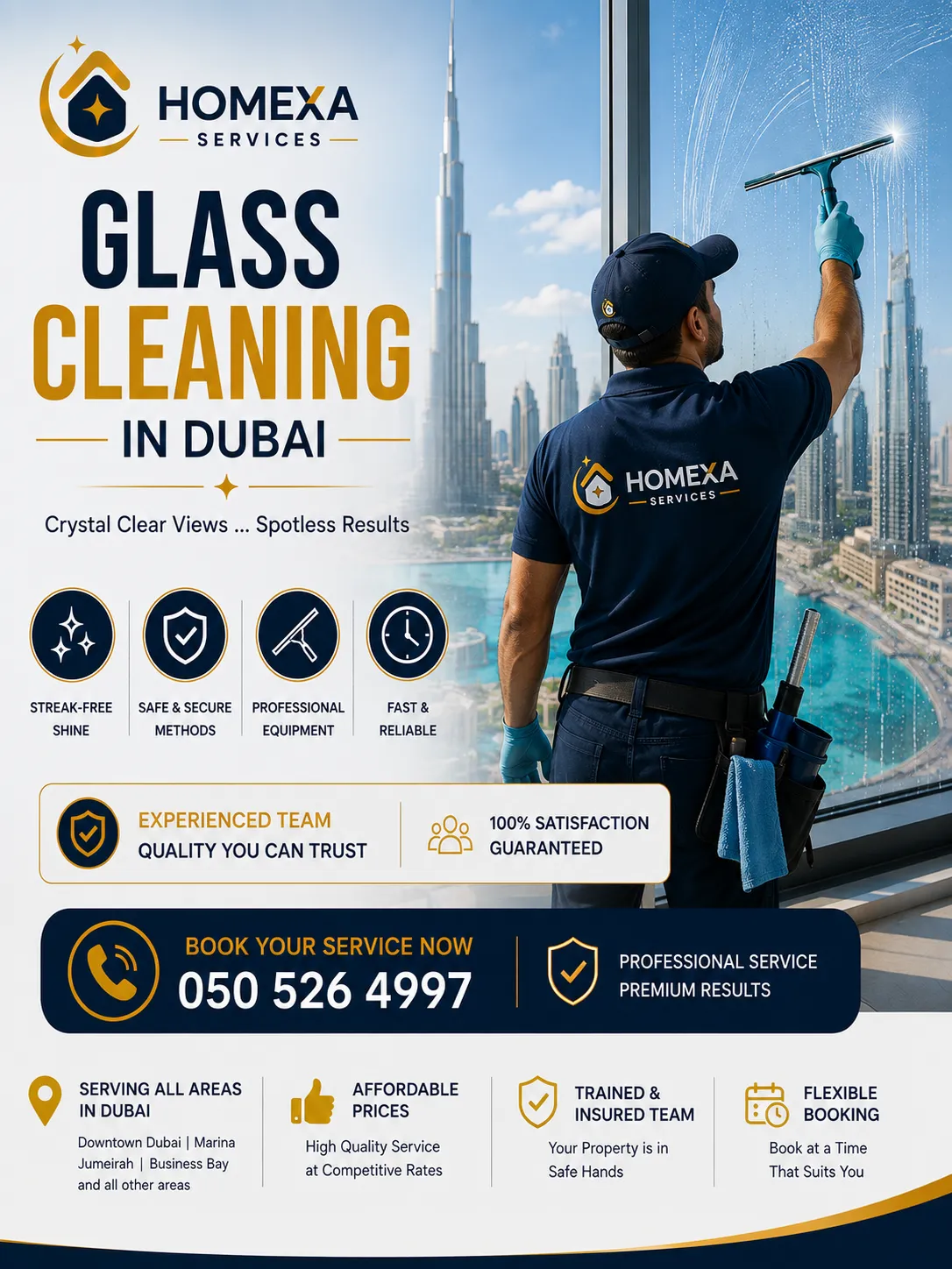 Glass cleaning in Dubai