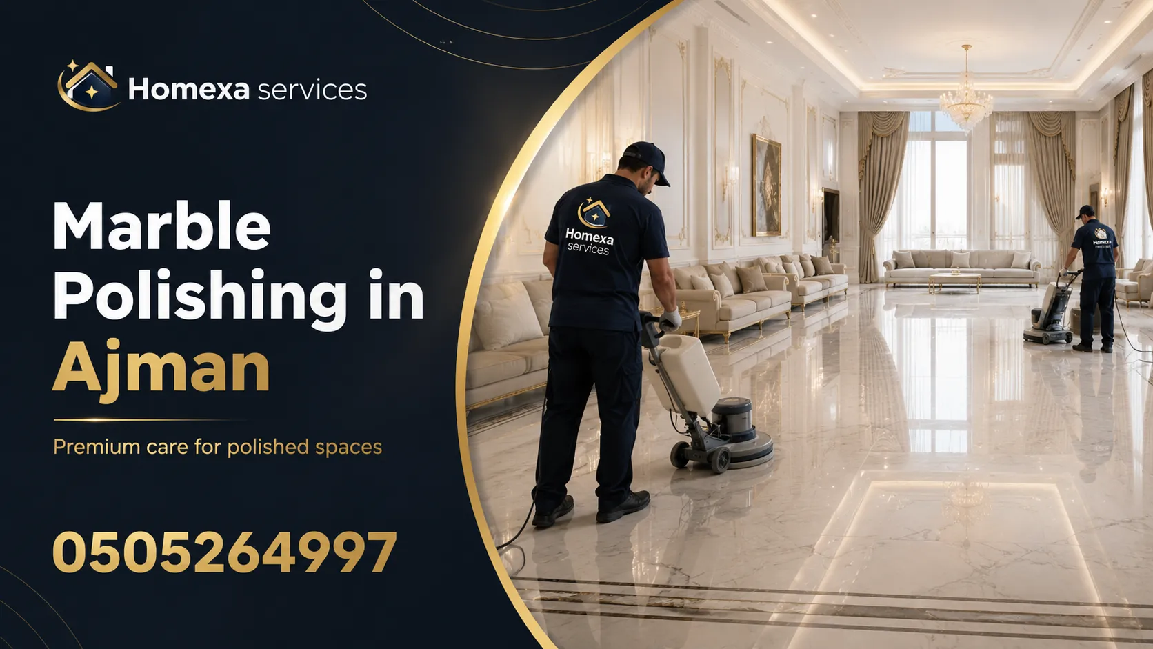 Marble grinding and polishing in Ajman for dull scratched and worn marble floors