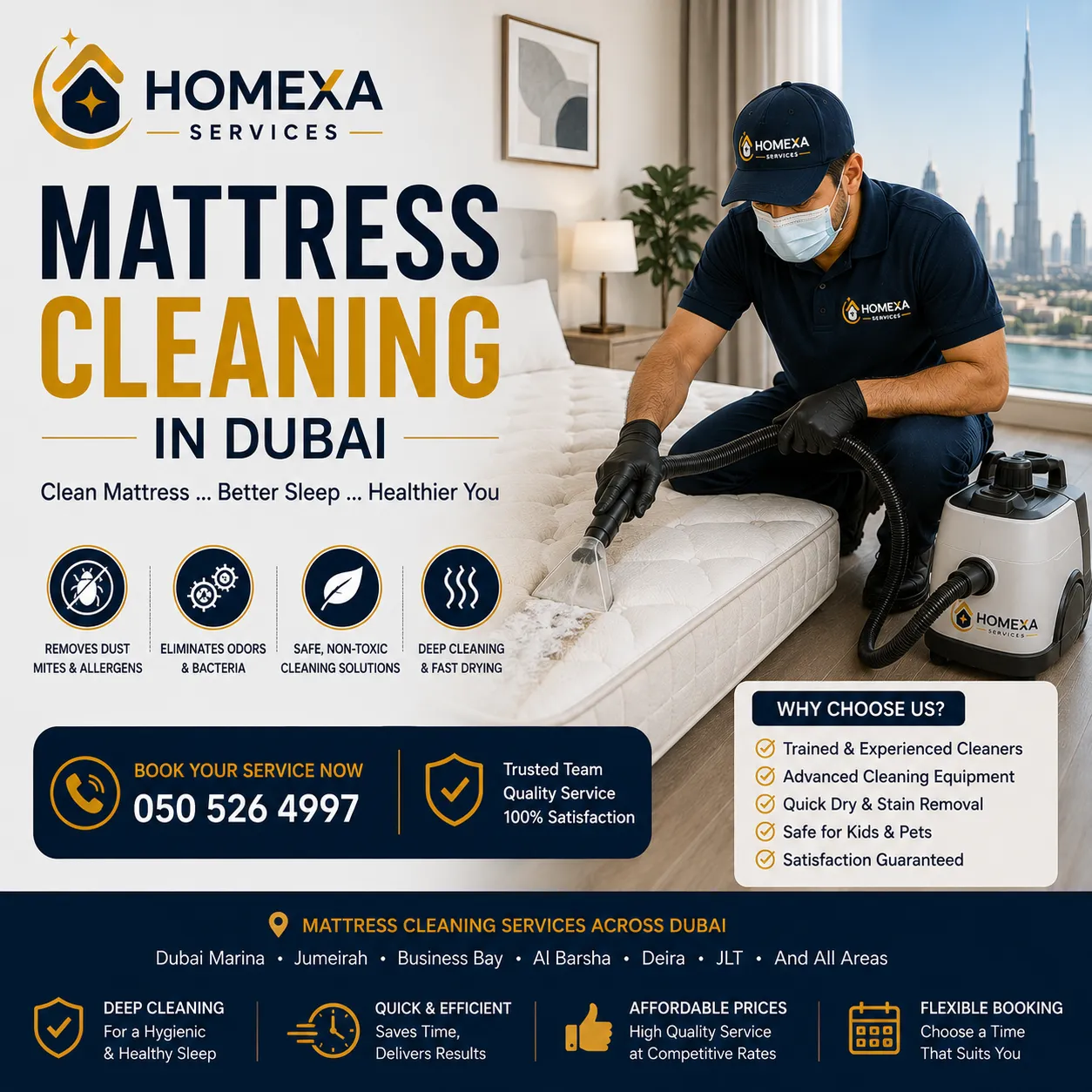 Mattress cleaning in Dubai