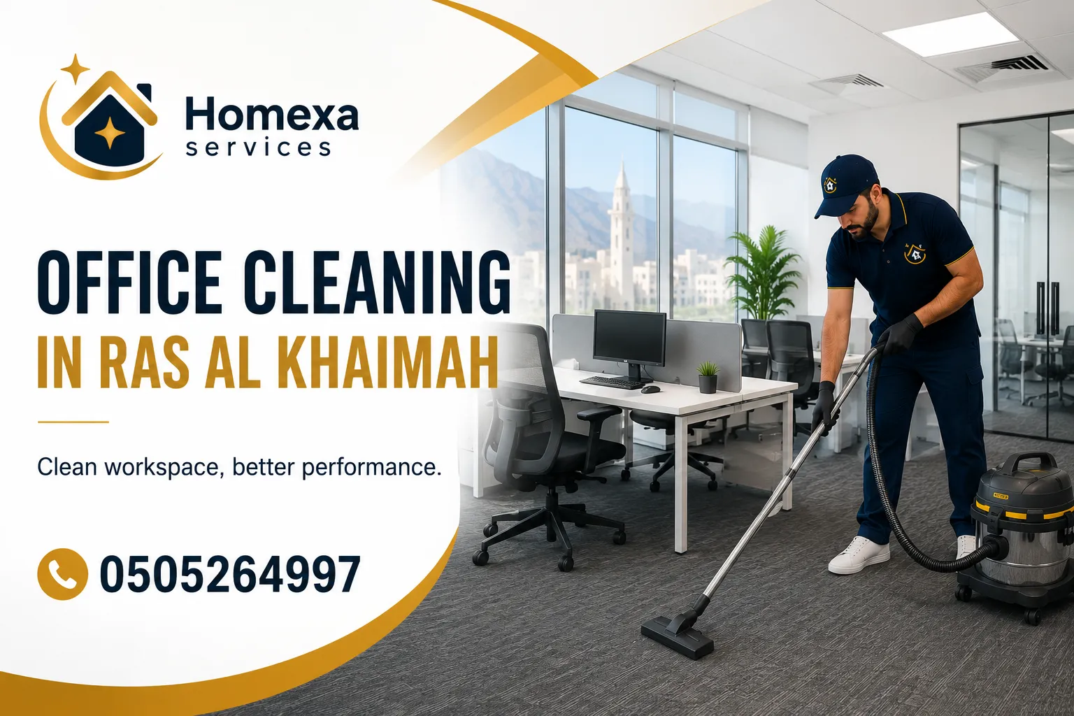 Meeting room and office cleaning service in Ras Al Khaimah