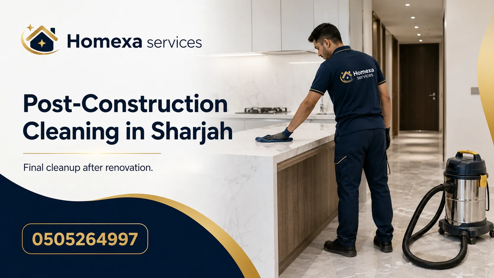 Post-renovation and after fit-out cleaning company in Sharjah for new apartments and villas
