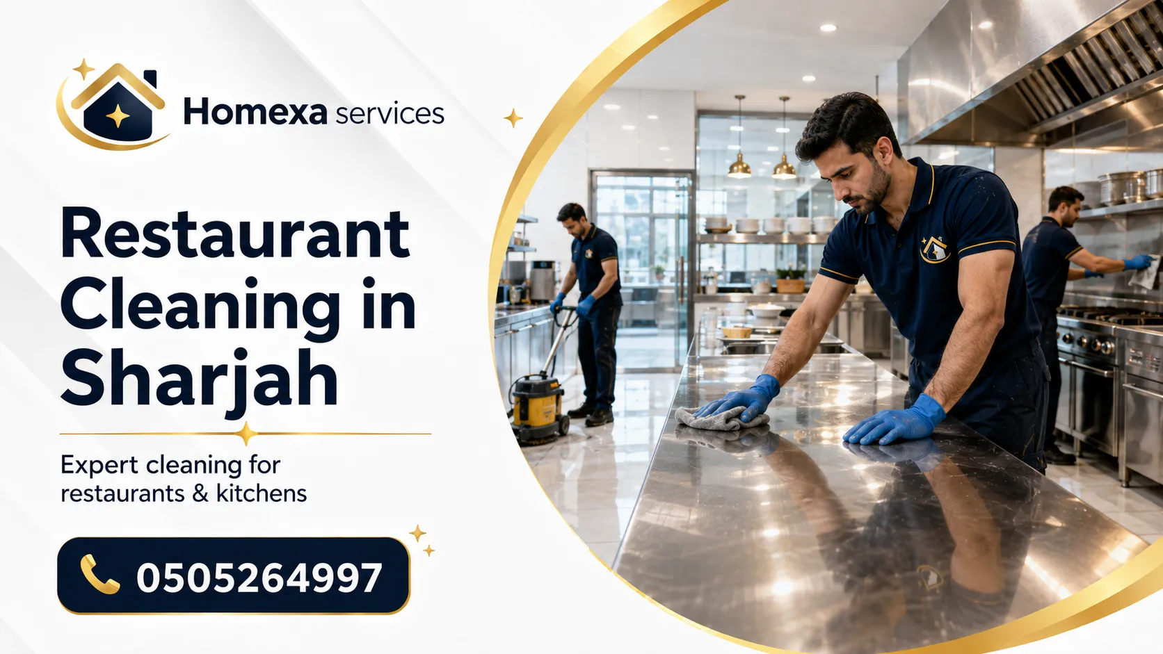 Restaurant cleaning in Sharjah for commercial kitchens dining areas cafes and food outlets