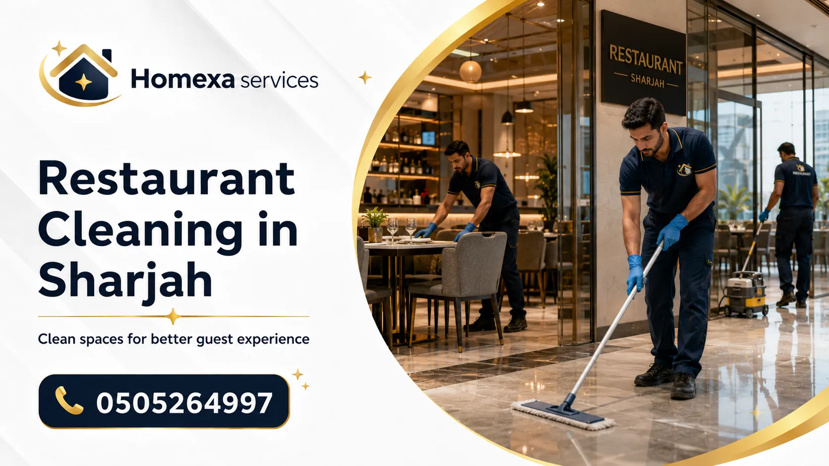 Professional restaurant cleaning company in Sharjah for kitchens dining areas washrooms storage and back of house