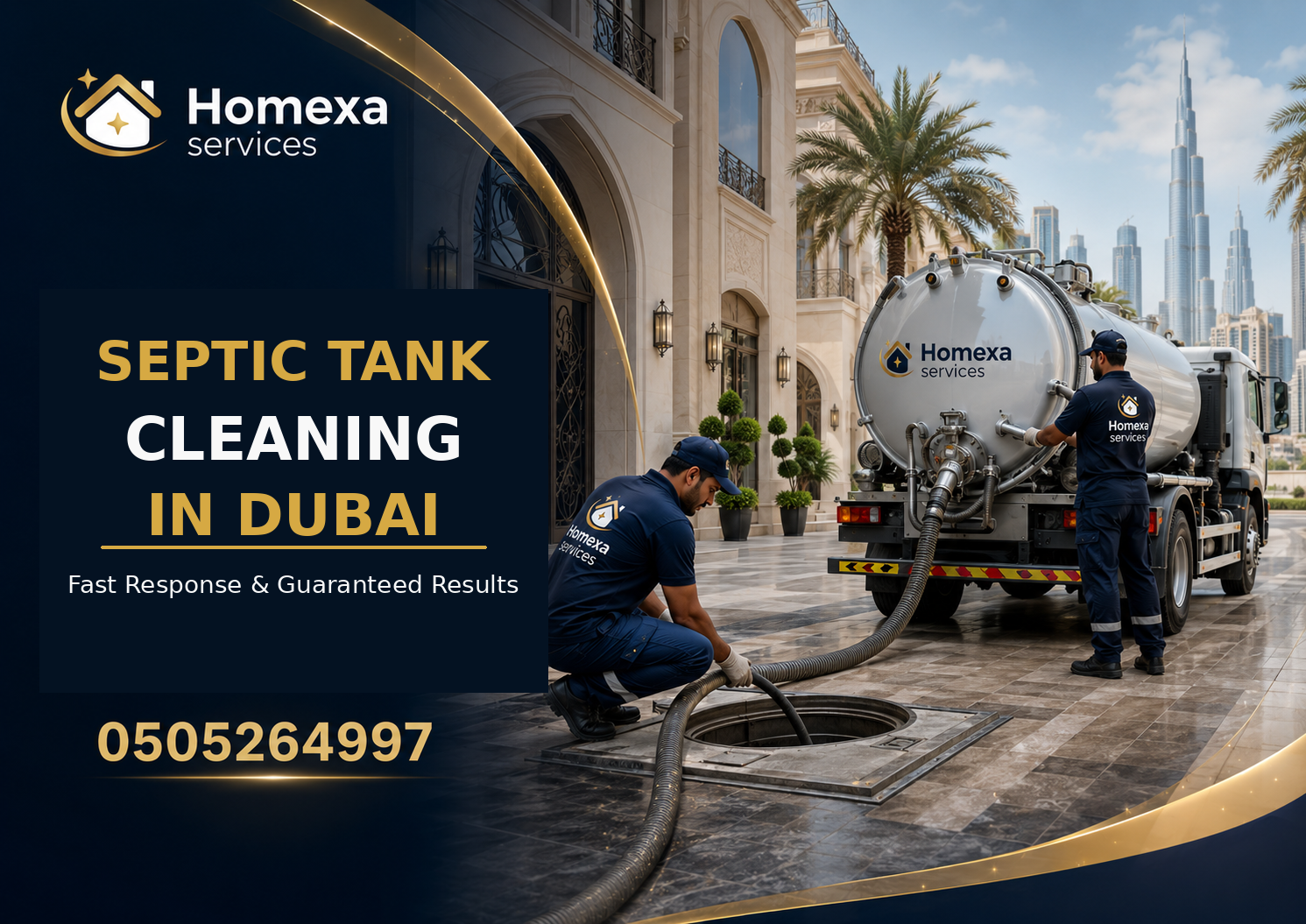 Wastewater sewage tank cleaning in Dubai with sludge and sediment removal