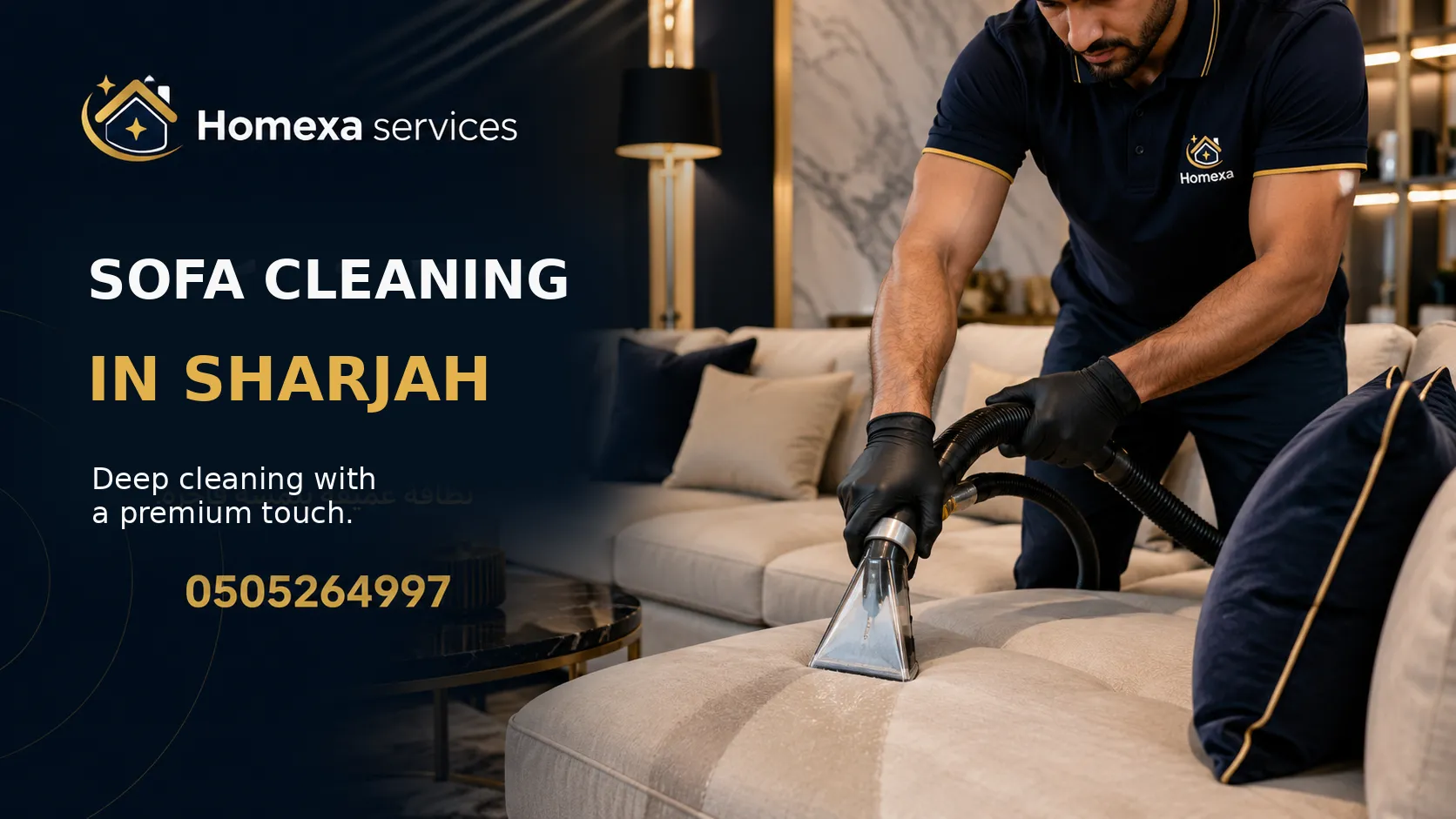 Sofa cleaning services in Sharjah for fabric couches stains cushions majlis and large sofa sets
