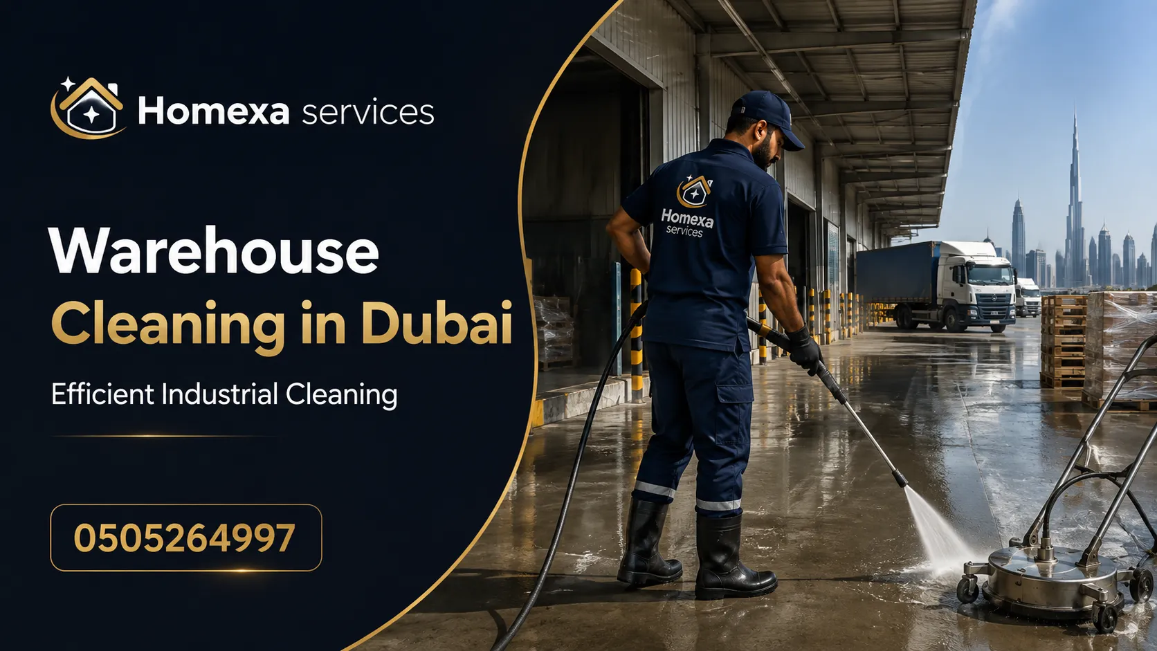 Warehouse rack floor and aisle cleaning services in Dubai