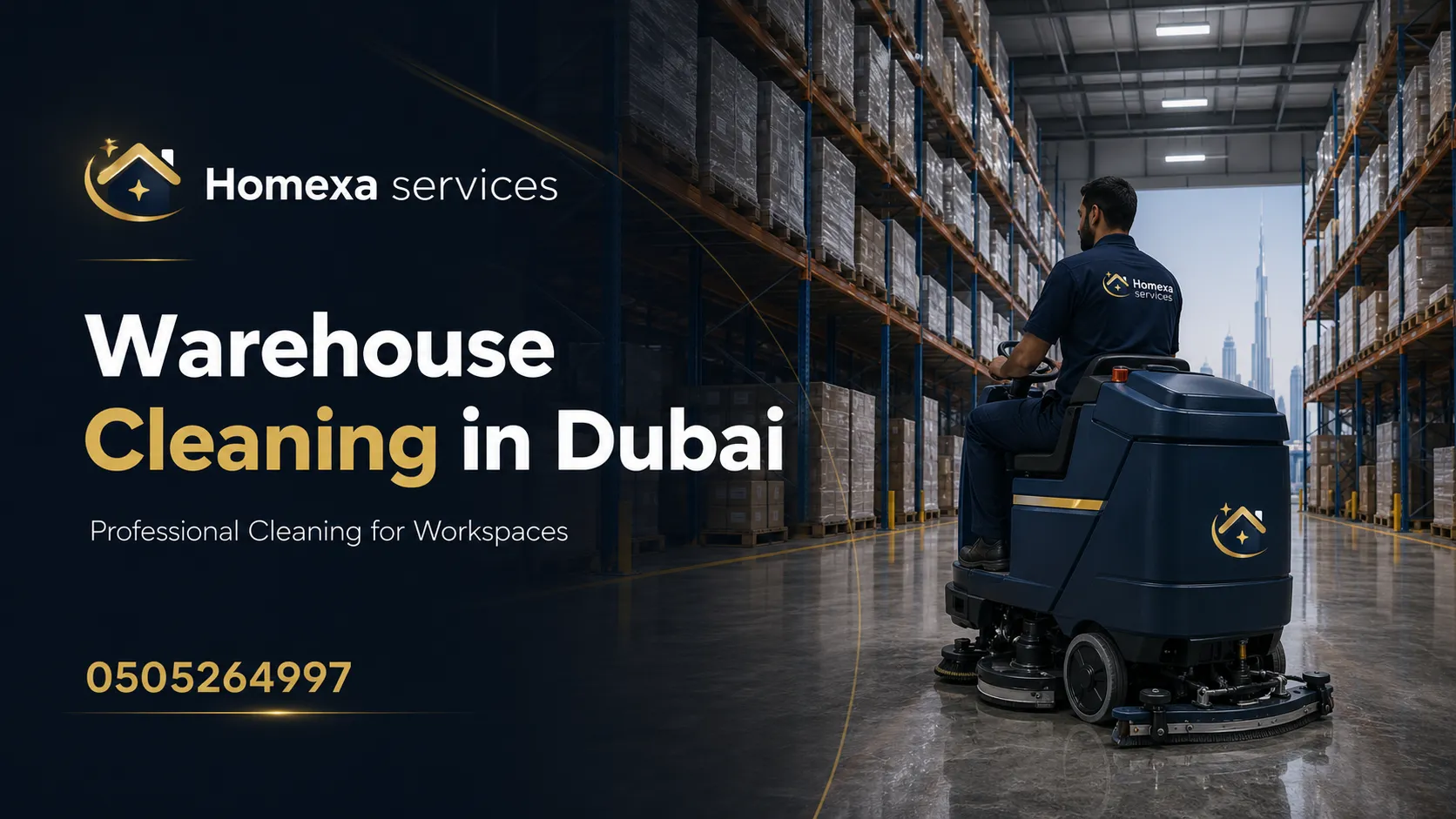 Warehouse cleaning prices and commercial storage cleaning services in Dubai
