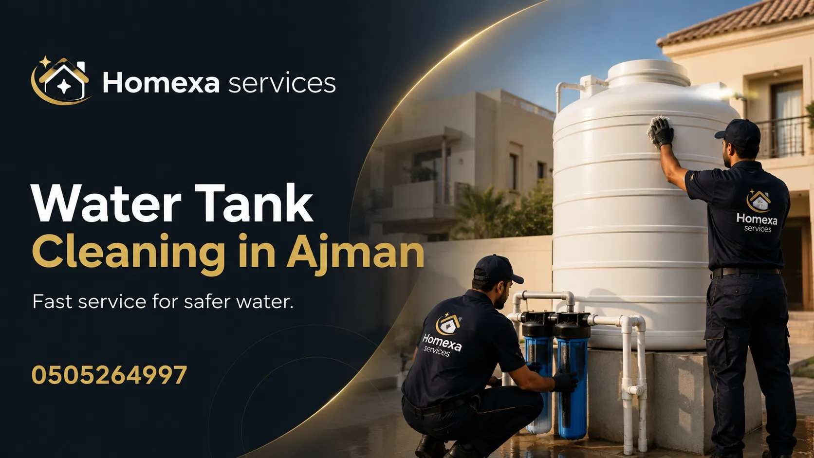 Water tank cleaning company in Ajman for overhead and underground tanks