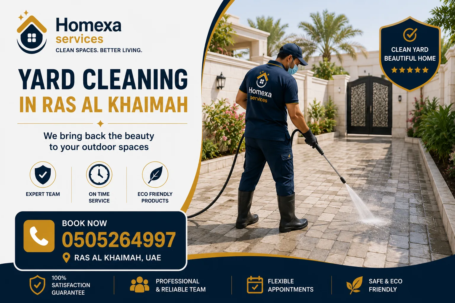 Professional yard cleaning in Ras Al Khaimah