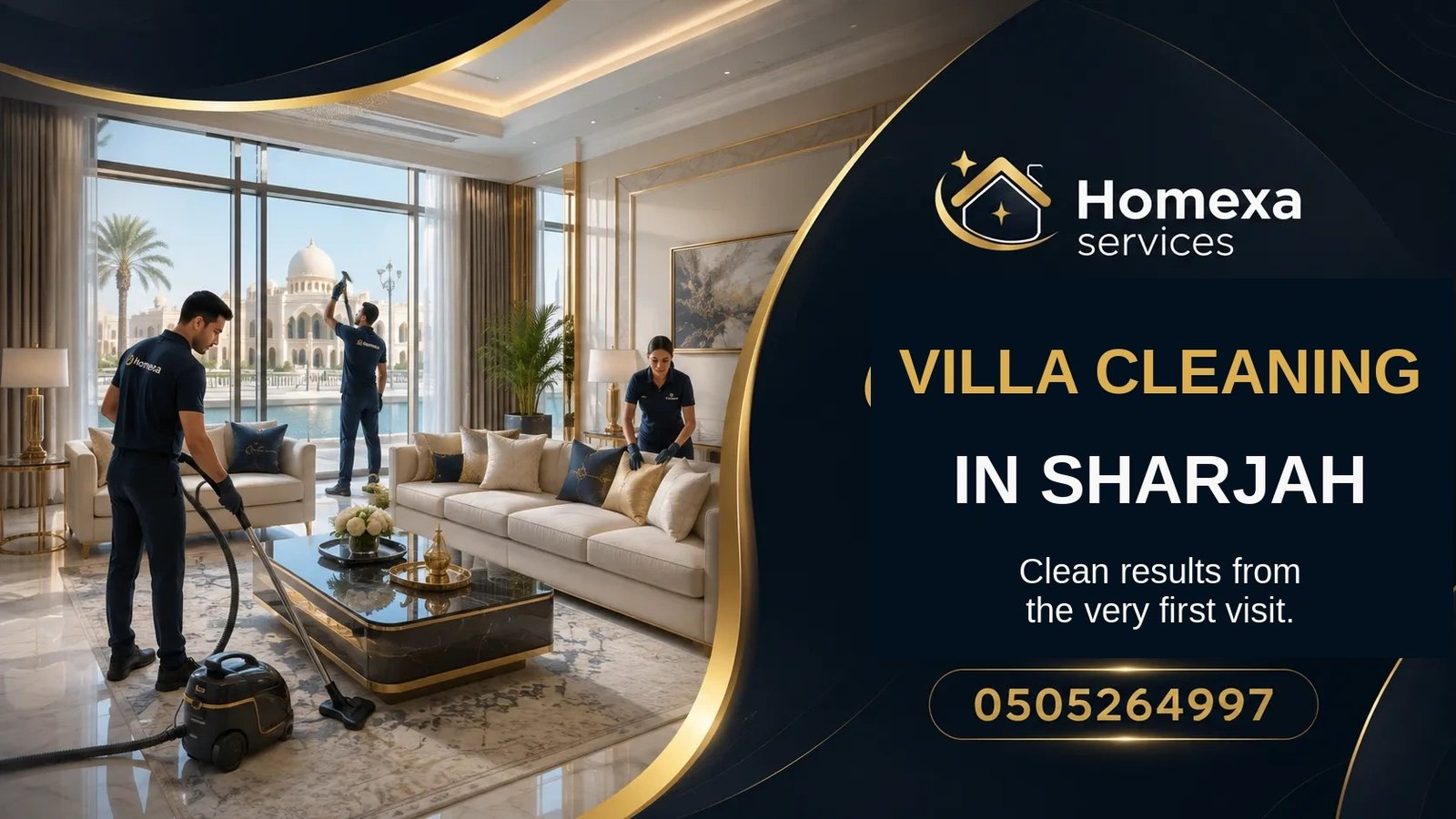 Professional villa cleaning company in Sharjah for furnished unfurnished and large villas