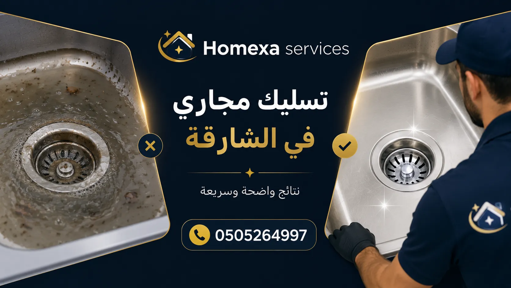 تسليك مجاري في الشارقة وفتح الانسدادات المتكررة وفحص مشاكل خطوط الصرف