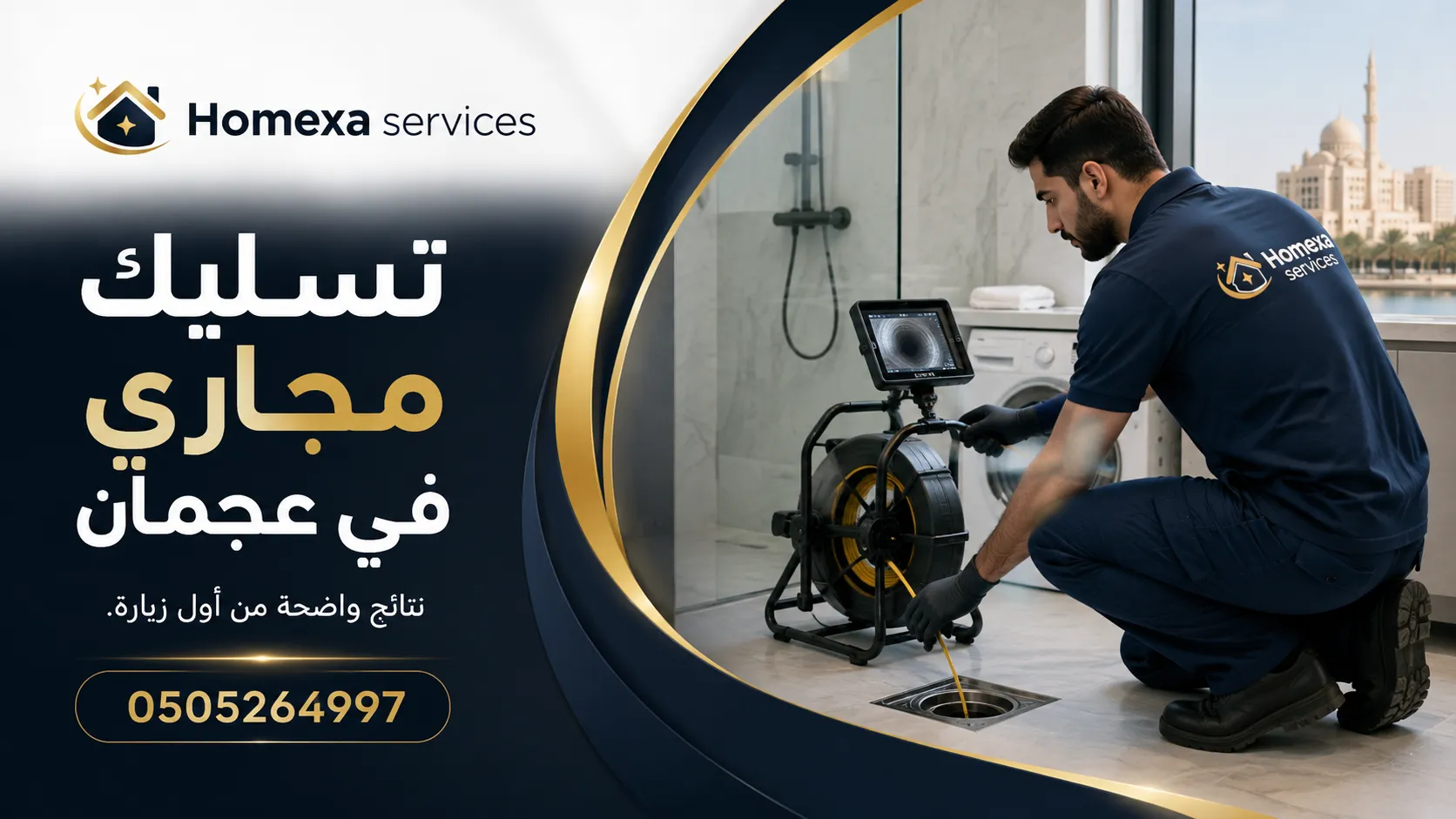 شركة تسليك مجاري في عجمان لفتح الانسدادات وتنظيف خطوط الصرف والمواسير