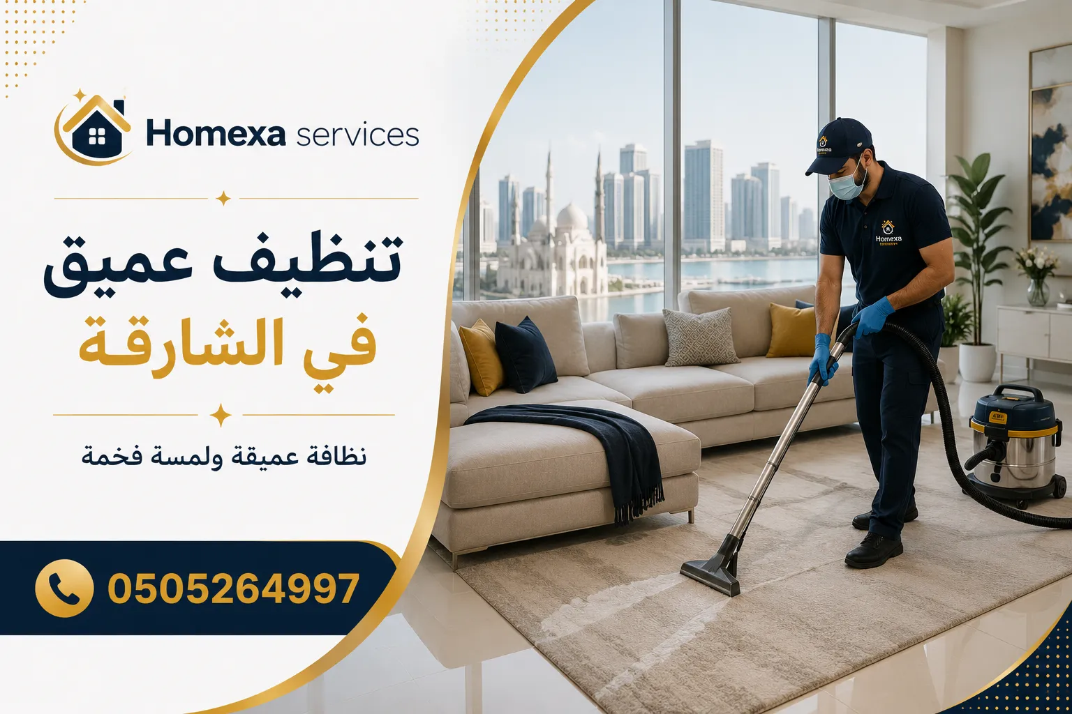 شركة تنظيف عميق في الشارقة للشقق والمنازل والفلل وتنظيف كامل للعقار
