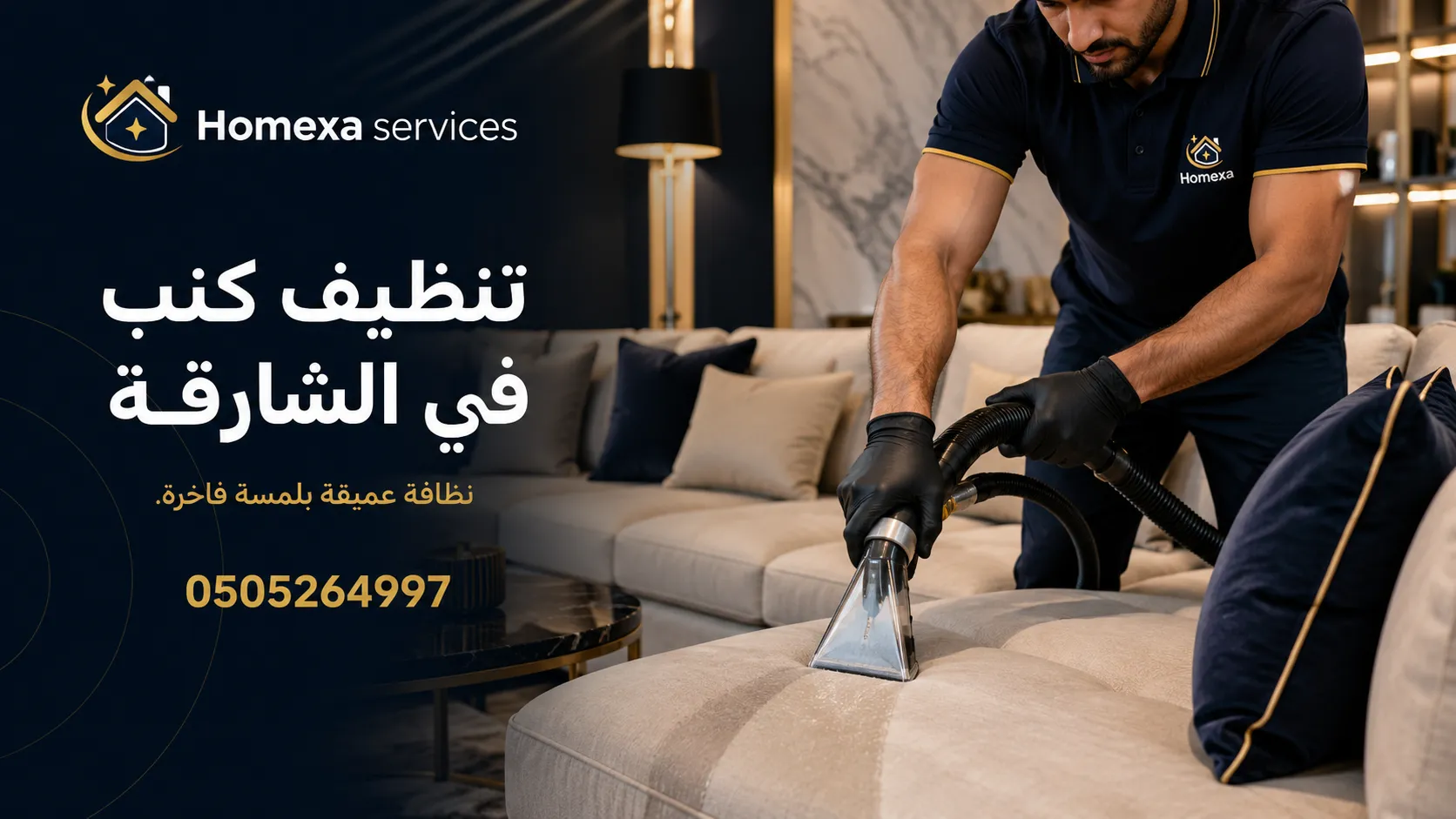 تنظيف كنب في الشارقة وإزالة الأوساخ والبقع من الأرائك والكنب القماشي وكنب L Shape في المنزل
