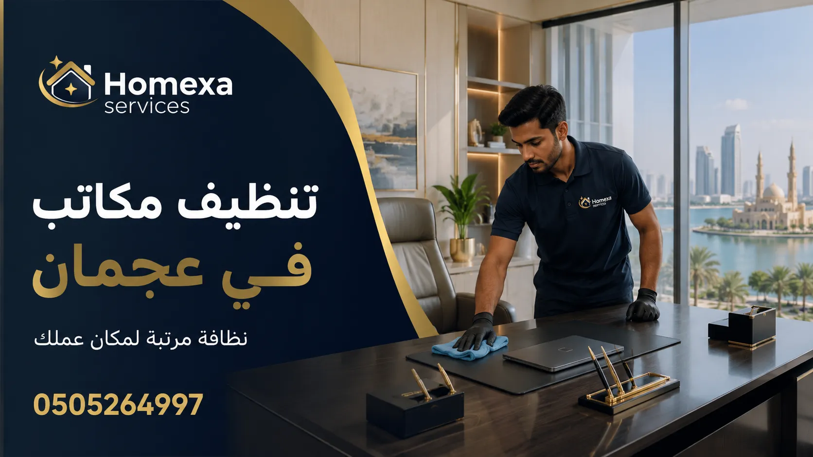شركة تنظيف مكاتب في عجمان لتنظيف المكاتب وغرف الاجتماعات والاستقبال