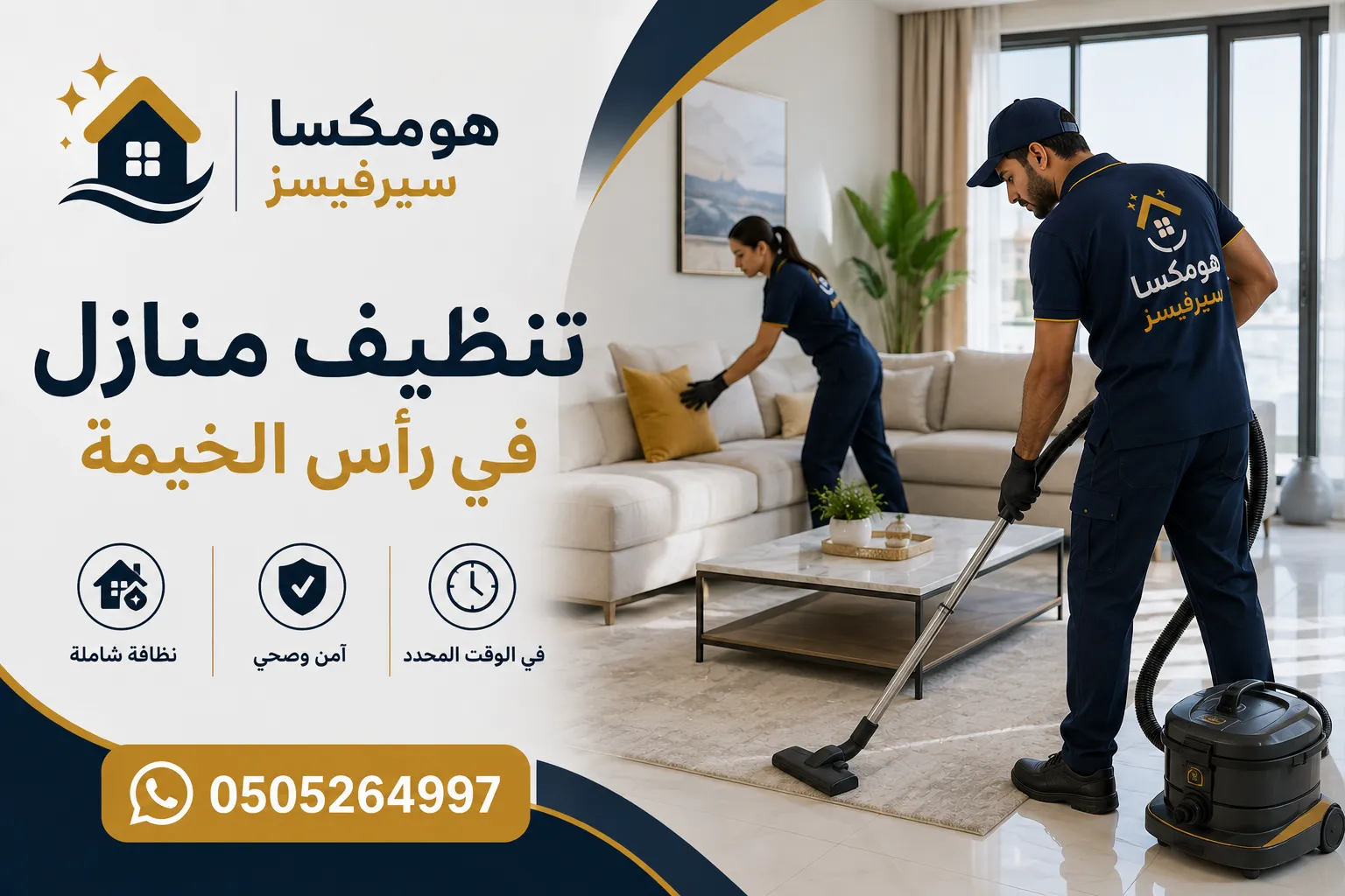 تنظيف منازل في رأس الخيمة بخدمة منظمة