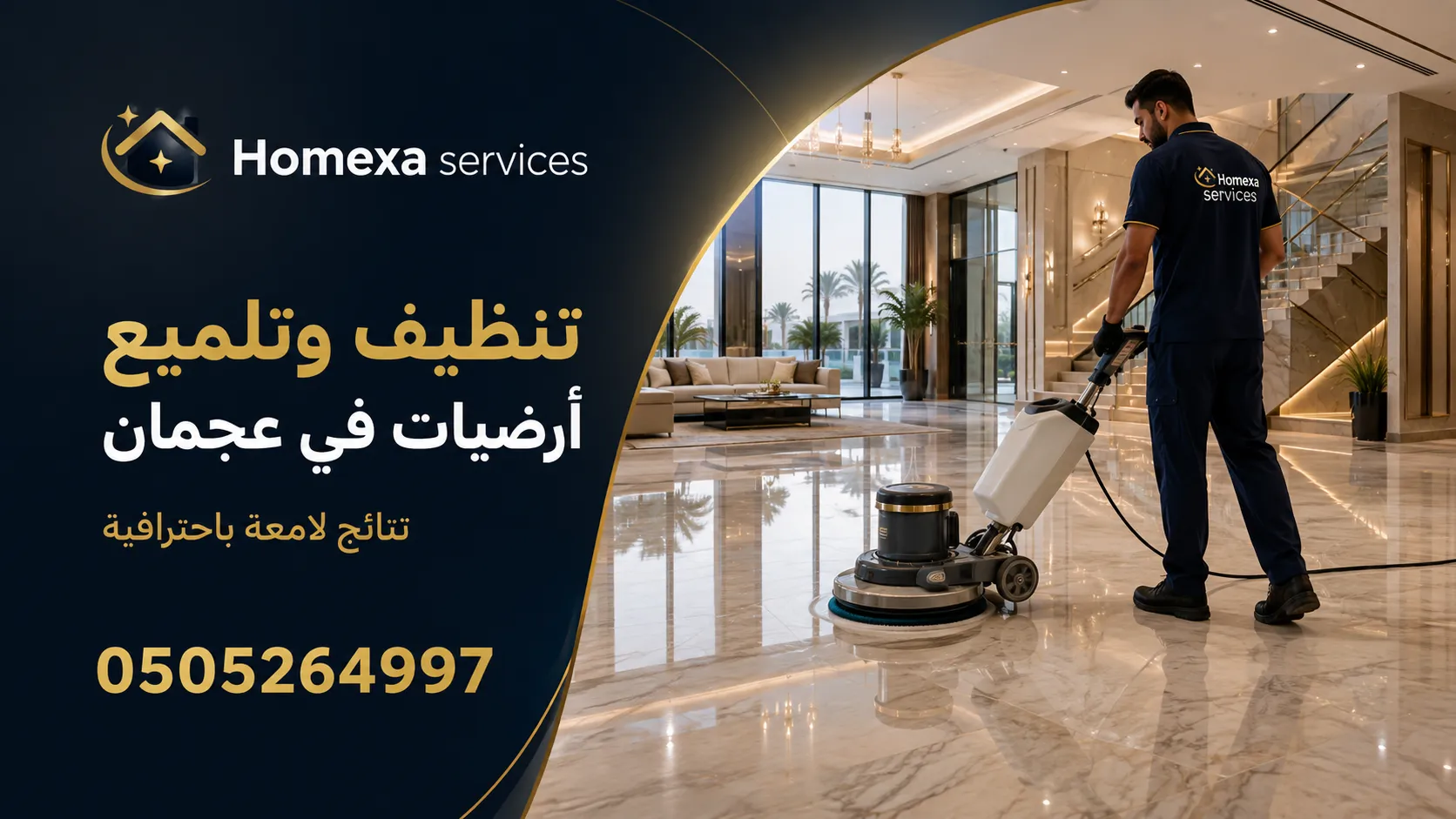 شركة تنظيف وتلميع أرضيات في عجمان للسيراميك والبورسلان والبلاط والفينيل والإيبوكسي