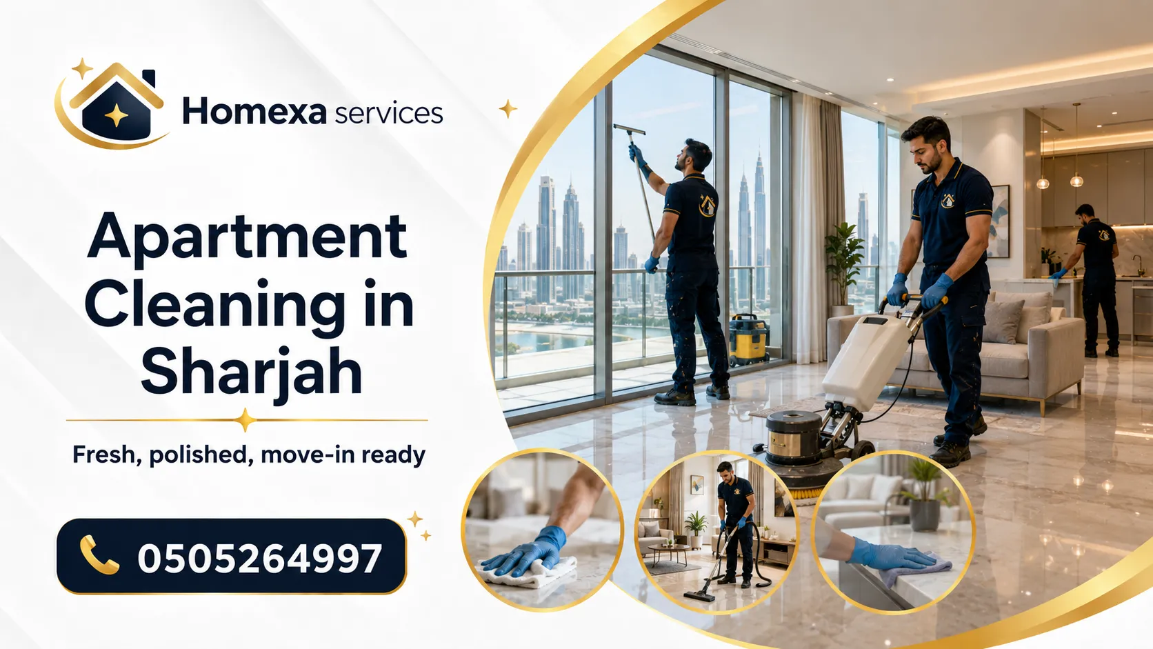 Apartment Cleaning in Sharjah before moving in and after moving out