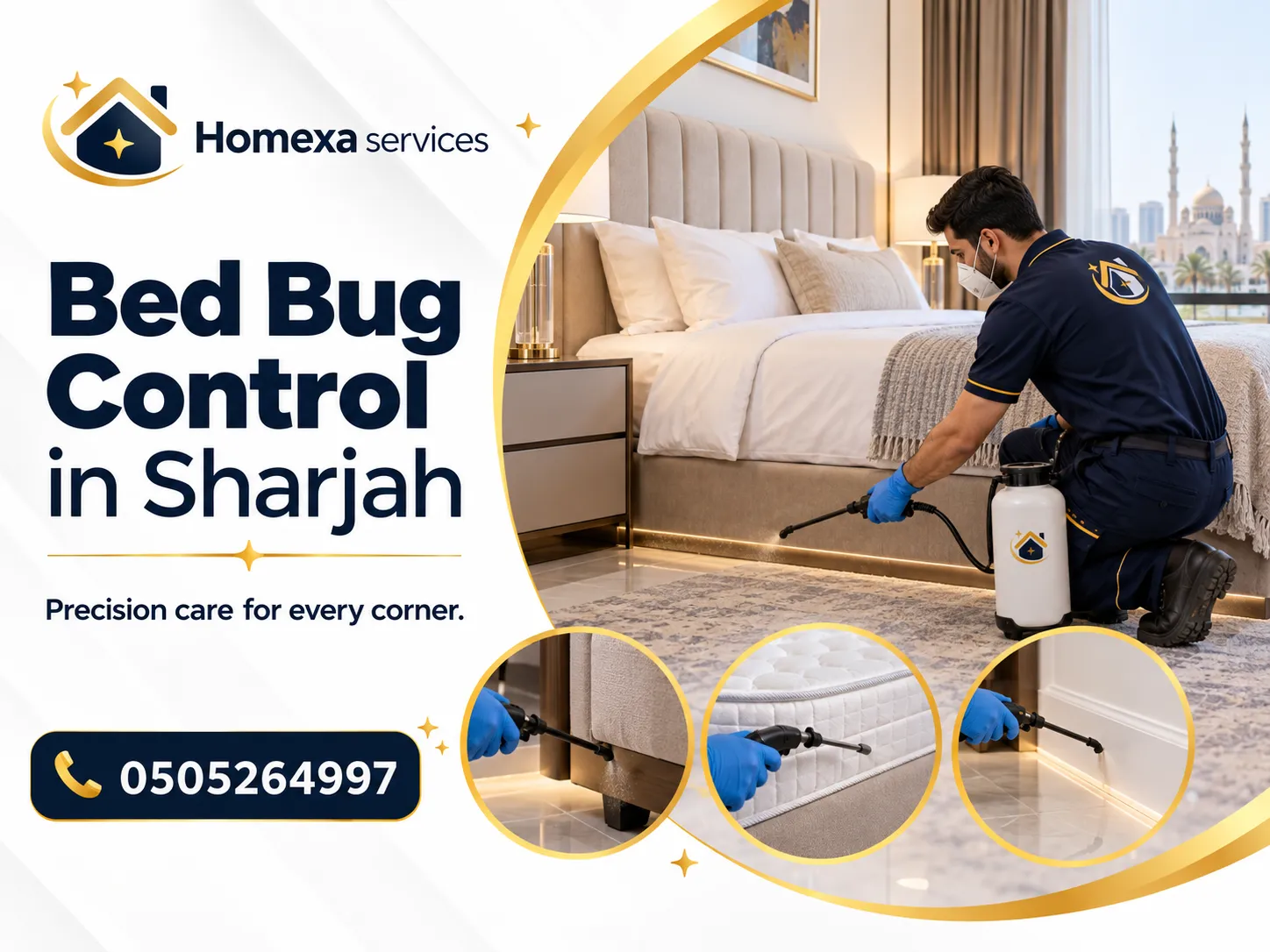 Bed Bug Control in Sharjah with mattress and bed inspection