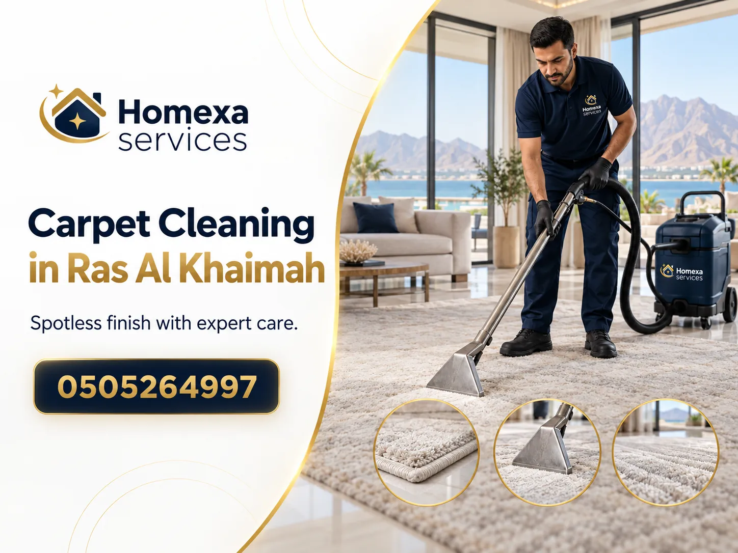 Carpet Cleaning in Ras Al Khaimah for stains dust and fitted carpets