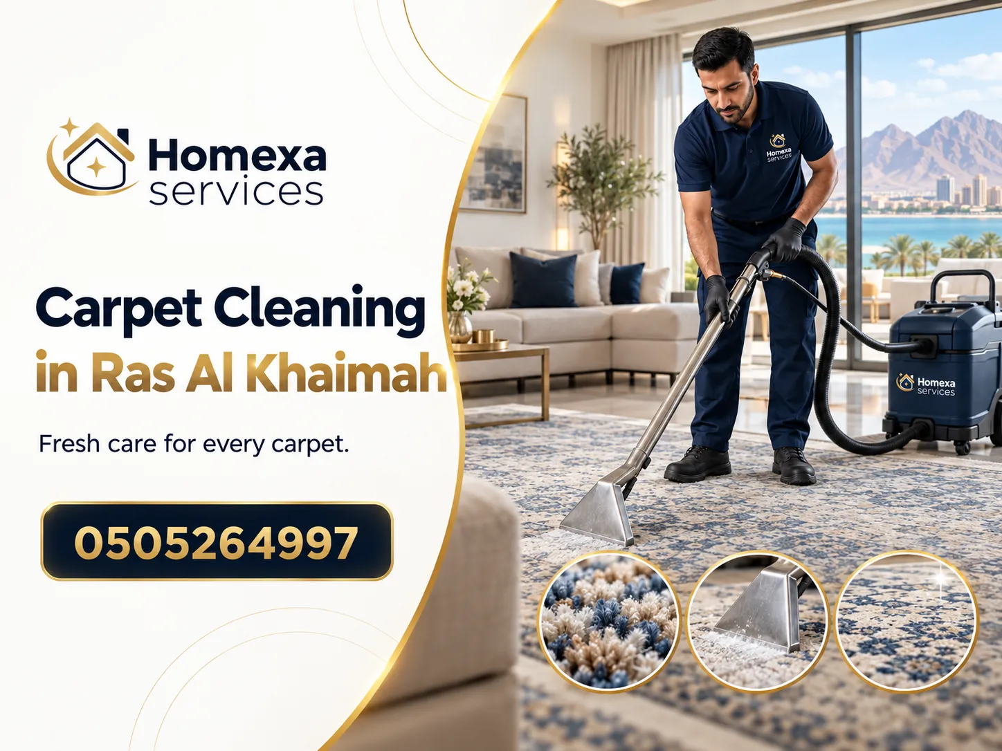 Carpet Cleaning Company in Ras Al Khaimah by Home Xa Services