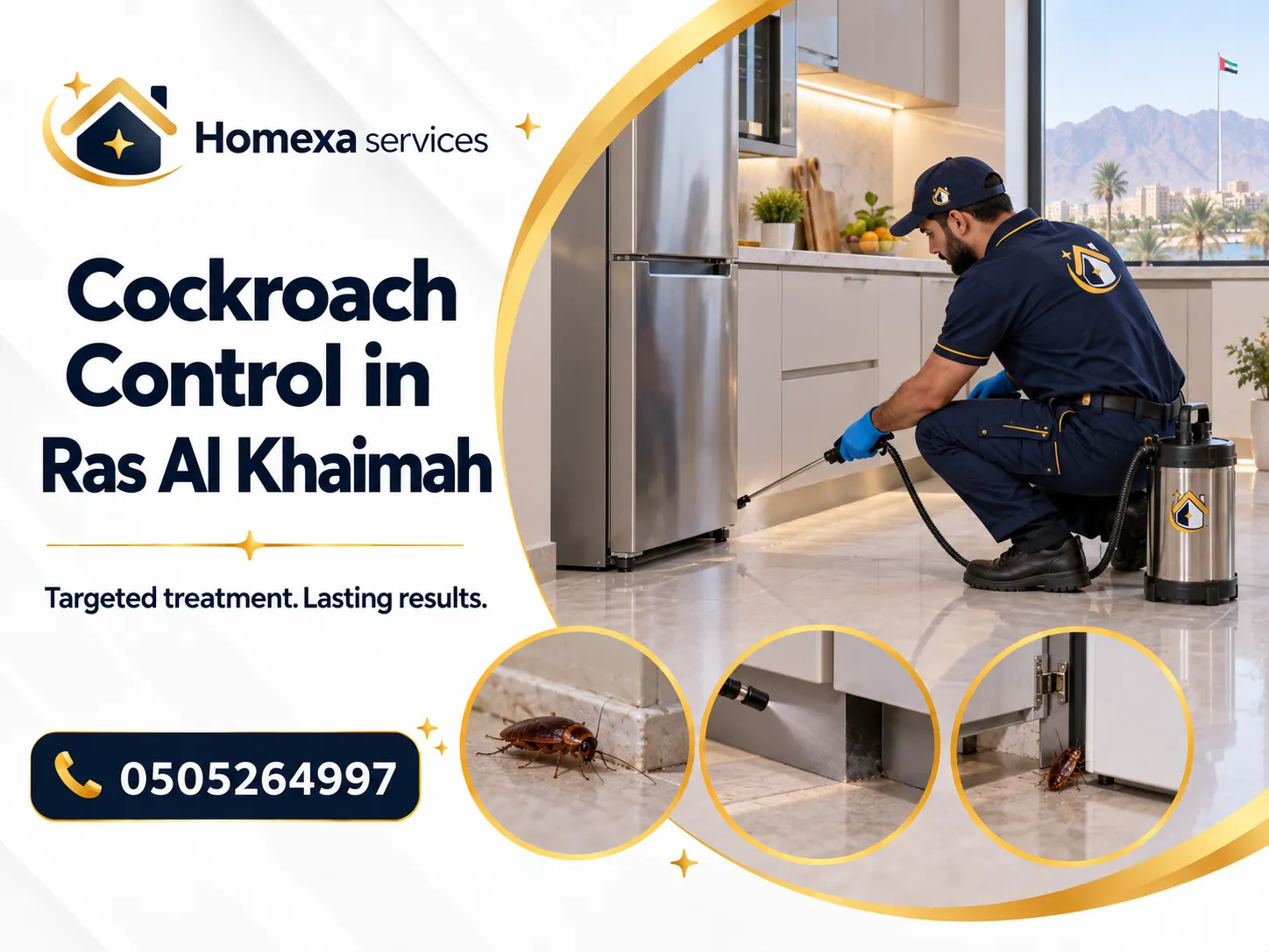 Cockroach Control in Ras Al Khaimah and monitoring cockroach activity areas