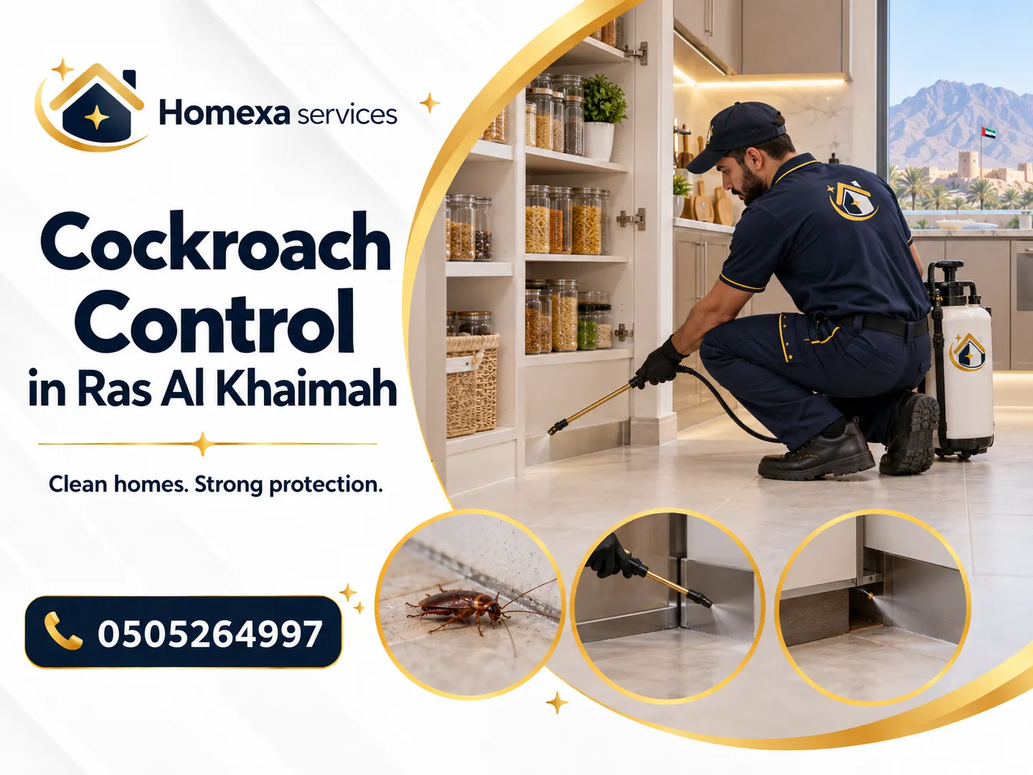Home Xa Services Cockroach Control in Ras Al Khaimah