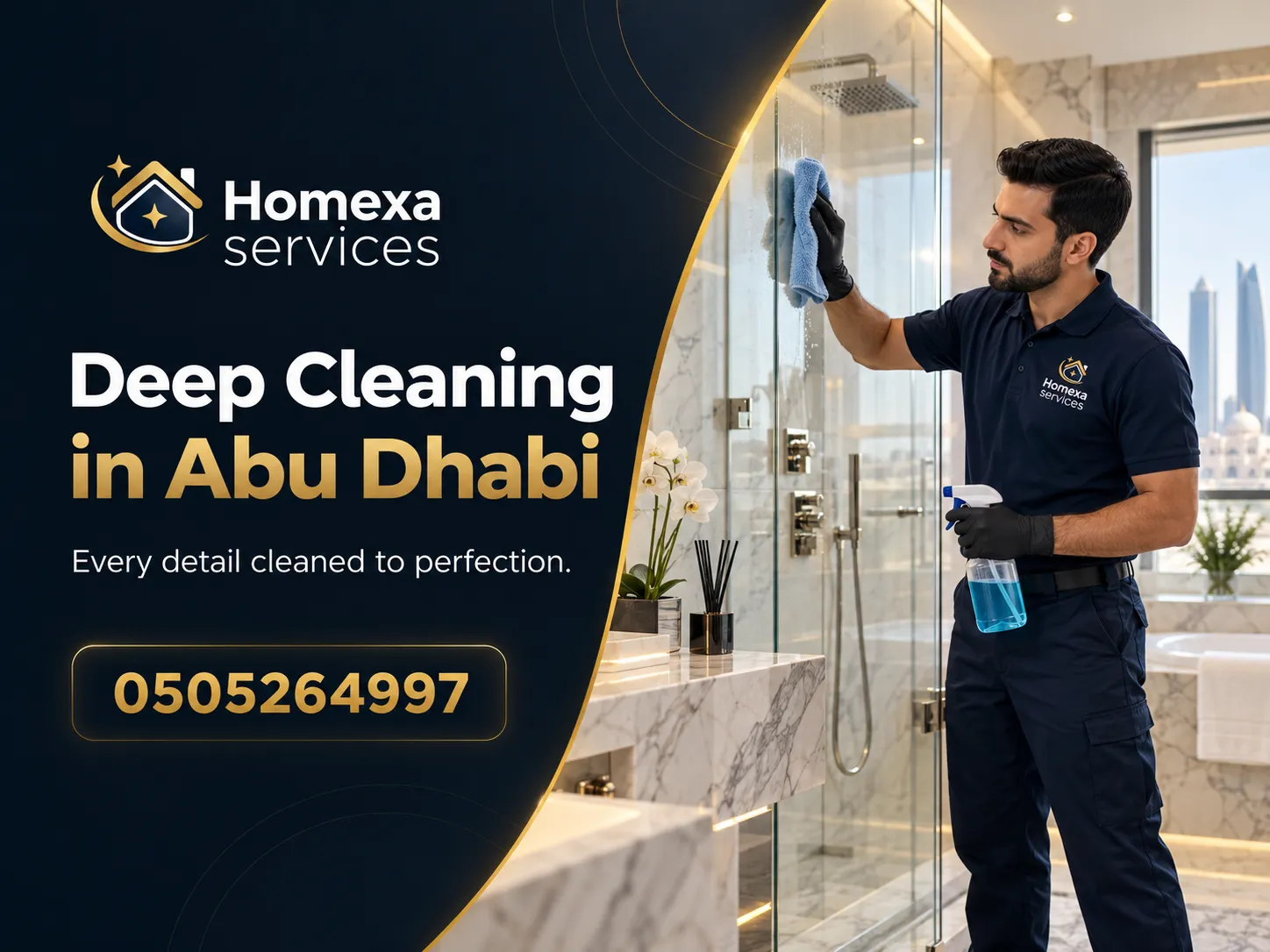 Deep Cleaning in Abu Dhabi step by step cleaning method