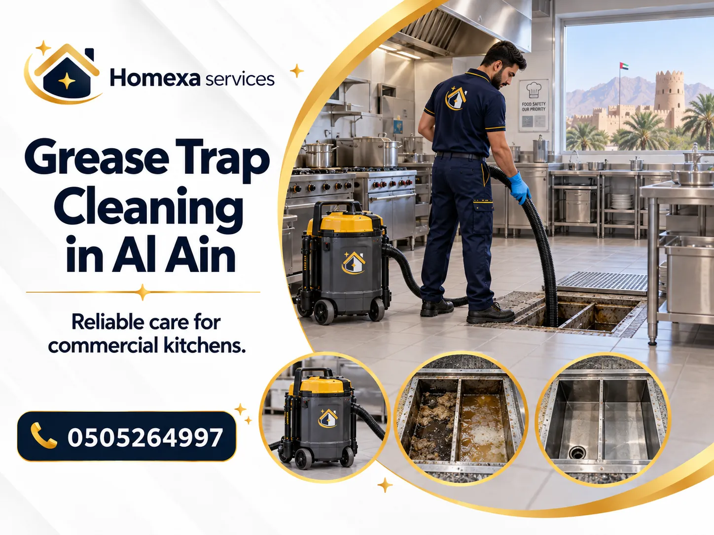 Home Xa Services Grease Trap Cleaning in Al Ain