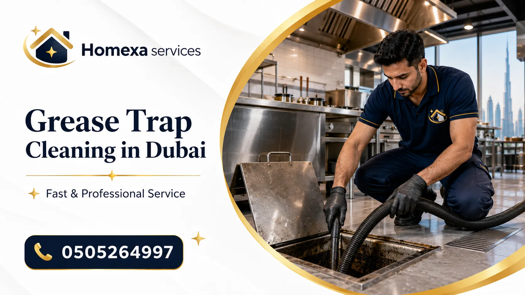 Grease Trap Cleaning in Dubai for restaurants commercial kitchens and food businesses