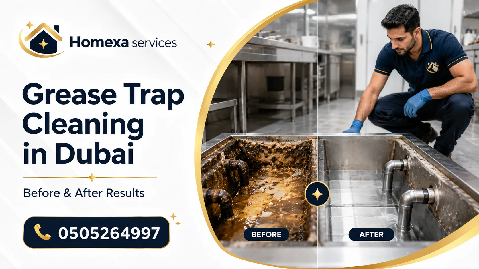 Grease trap cleaning service in Dubai removing grease food waste and bad smells