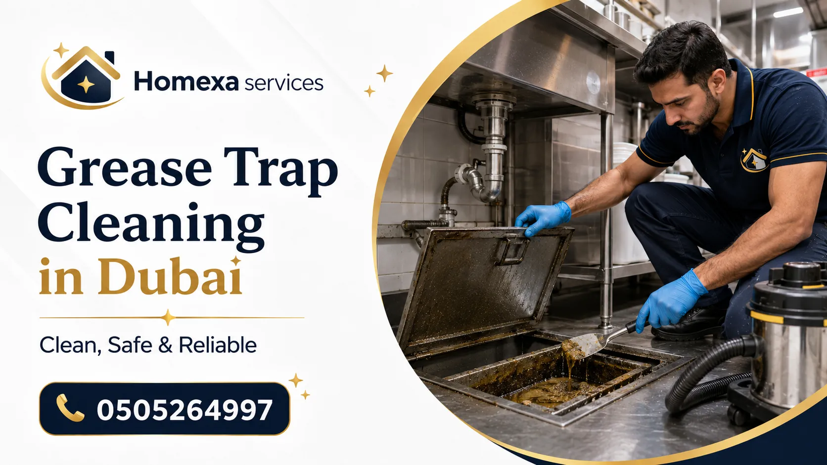 Grease Trap Cleaning in Dubai for bad kitchen smells grease build-up and food waste