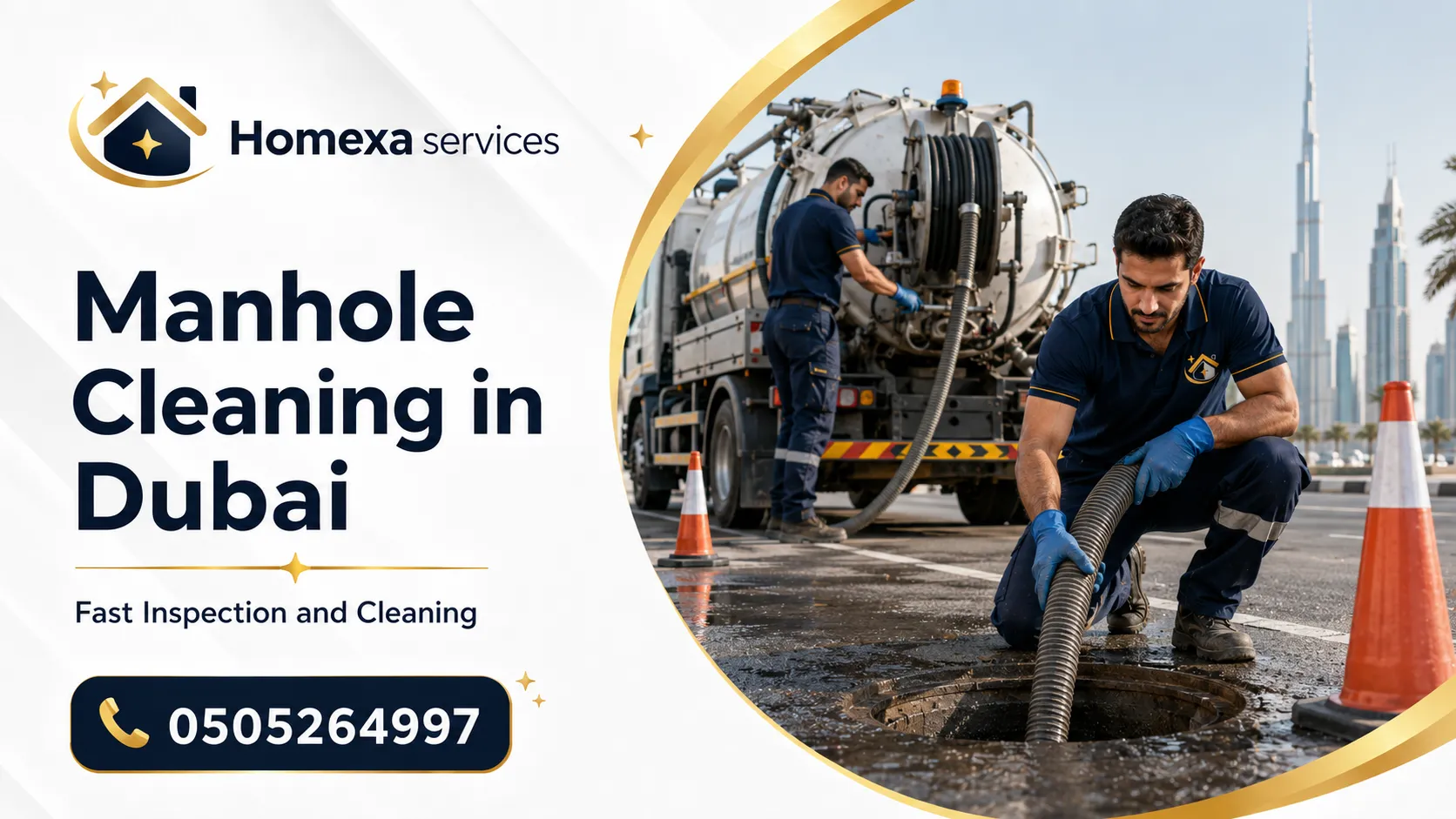 Manhole Cleaning in Dubai for recurring manhole filling and blocked drain lines