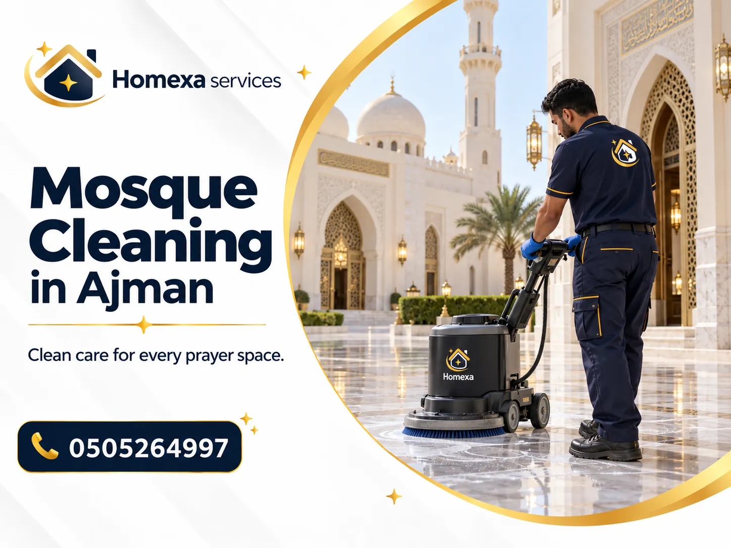 Mosque Cleaning company in Ajman for prayer hall and carpet cleaning