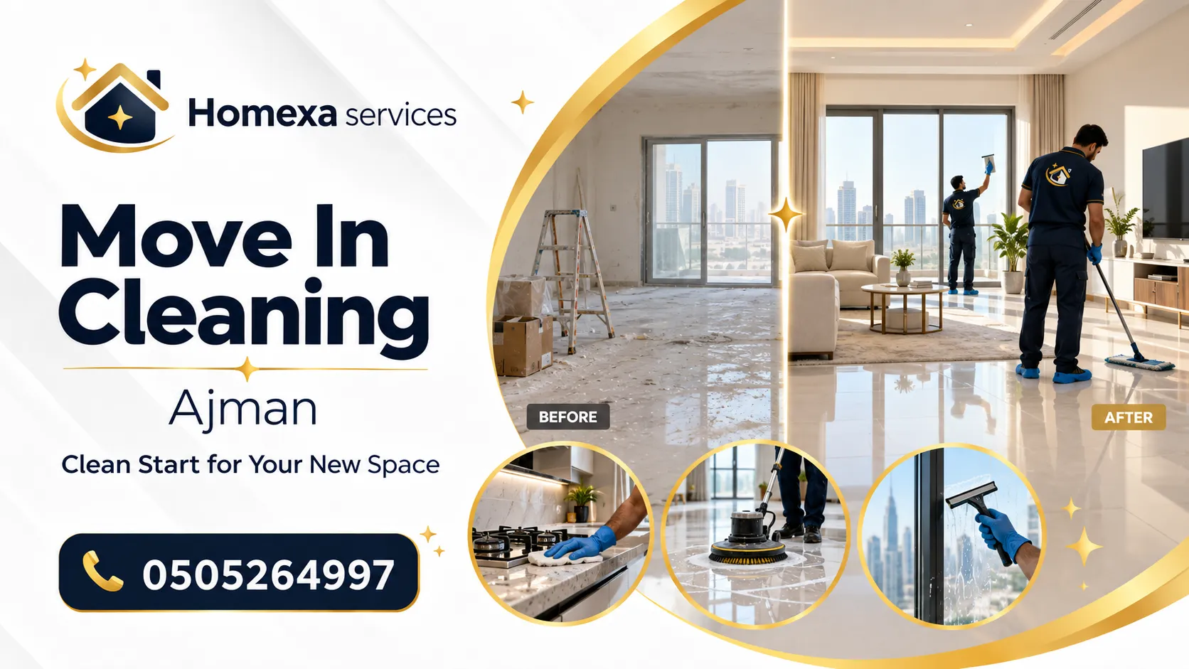 Book Move In Cleaning in Ajman with Home Xa Services