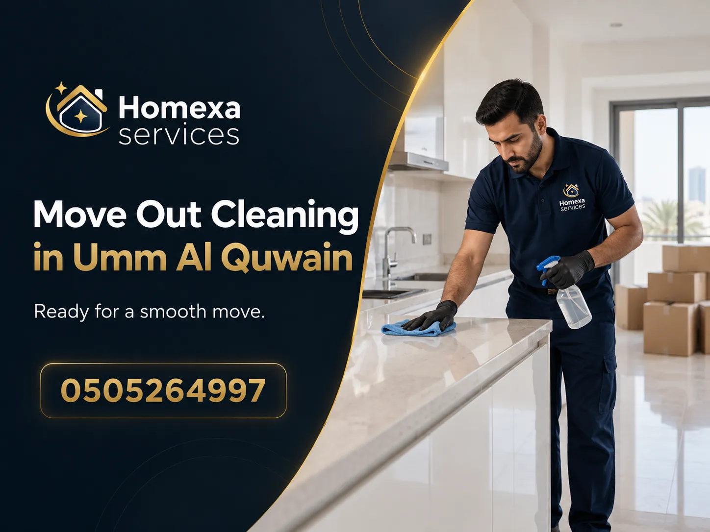 Move-Out Cleaning in Umm Al Quwain preparing a vacant property for handover