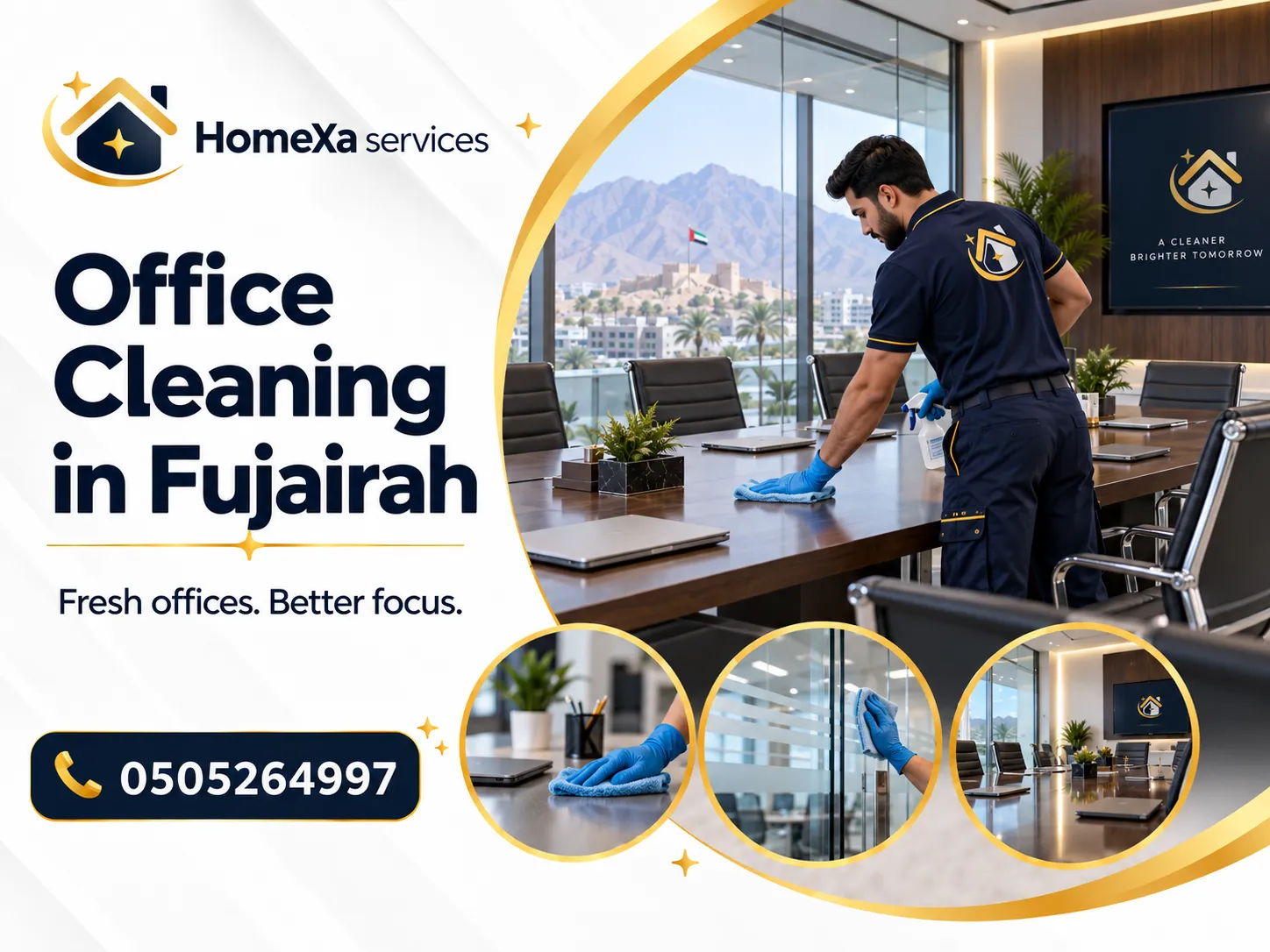 Office Cleaning in Fujairah for offices companies and workspaces