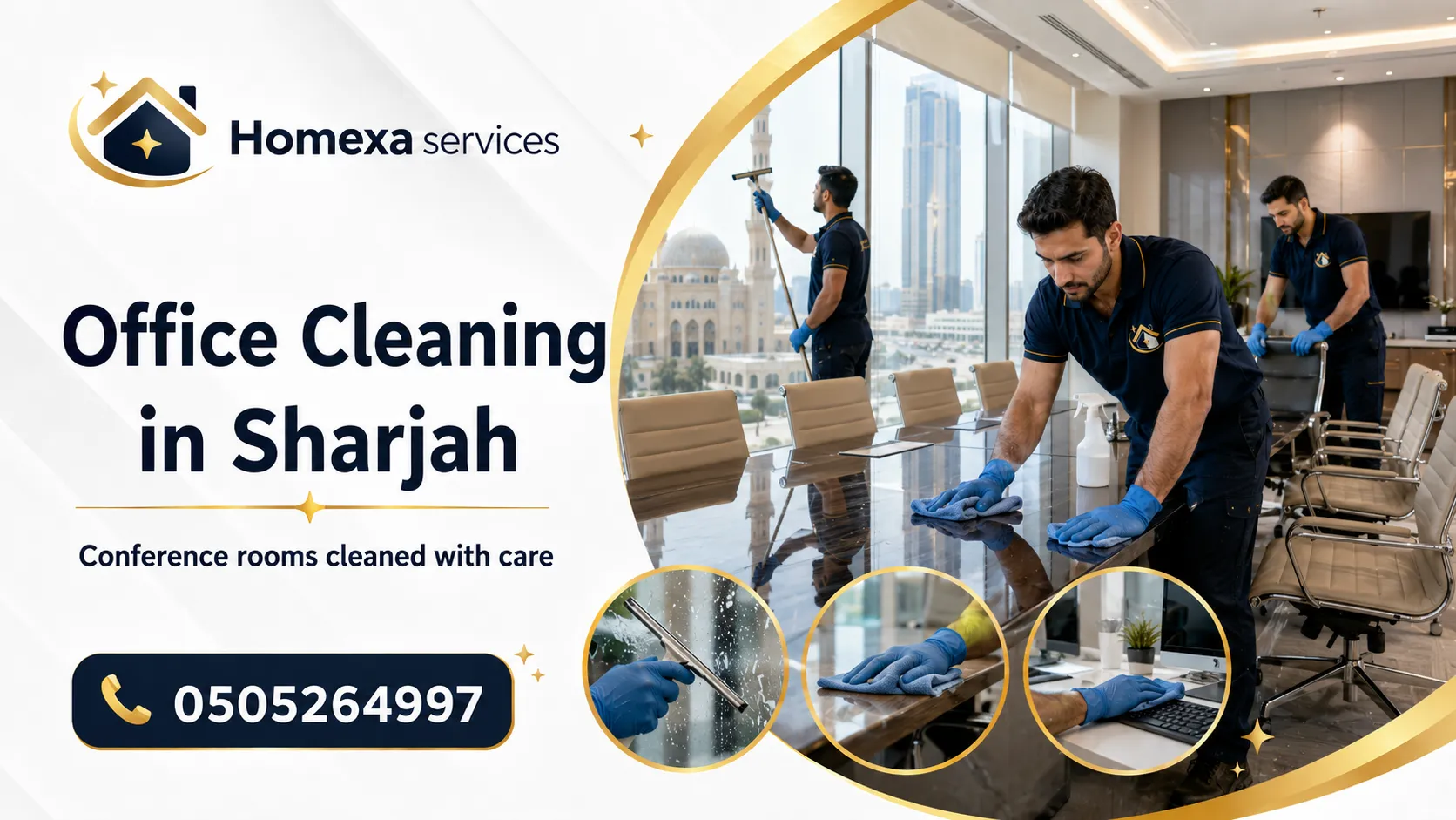 Office and Company Cleaning in Sharjah by Homexa Services