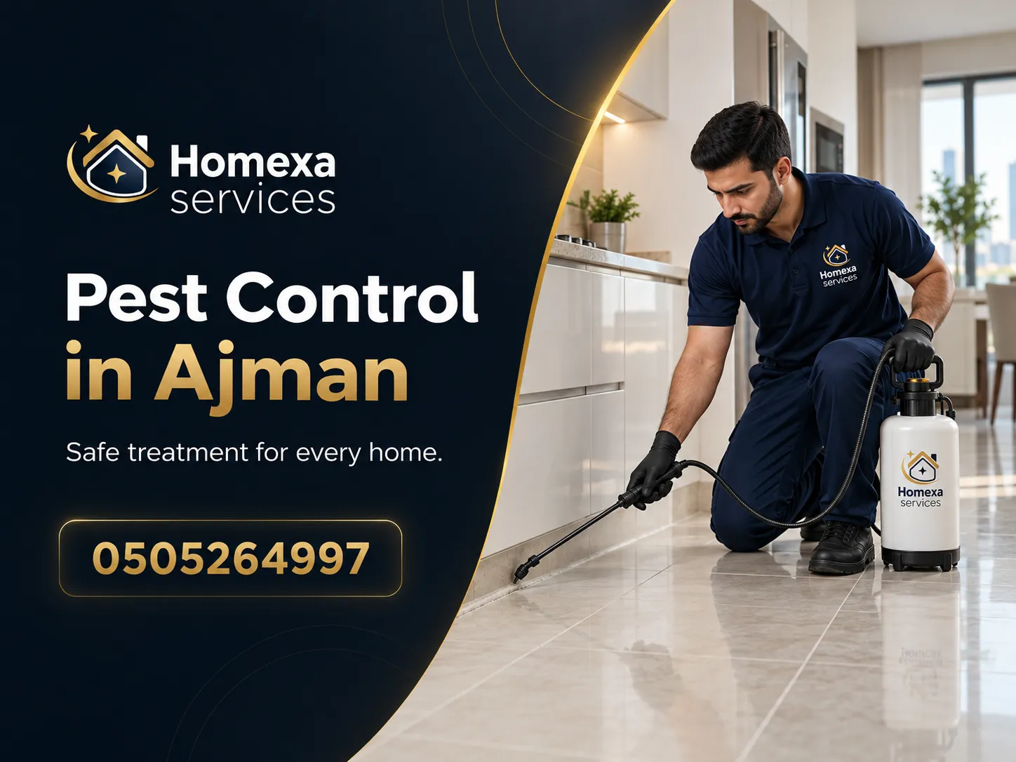 Professional Pest Control in Ajman for cockroaches ants and common household pests