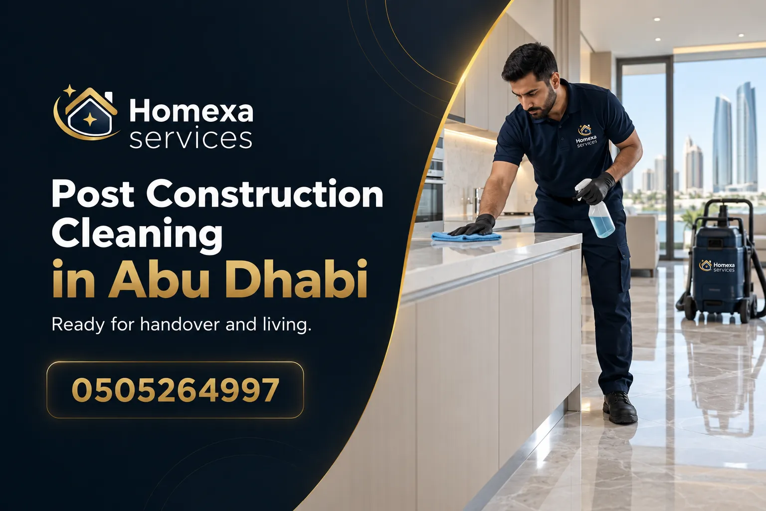 Equipment used for Post Construction Cleaning in Abu Dhabi